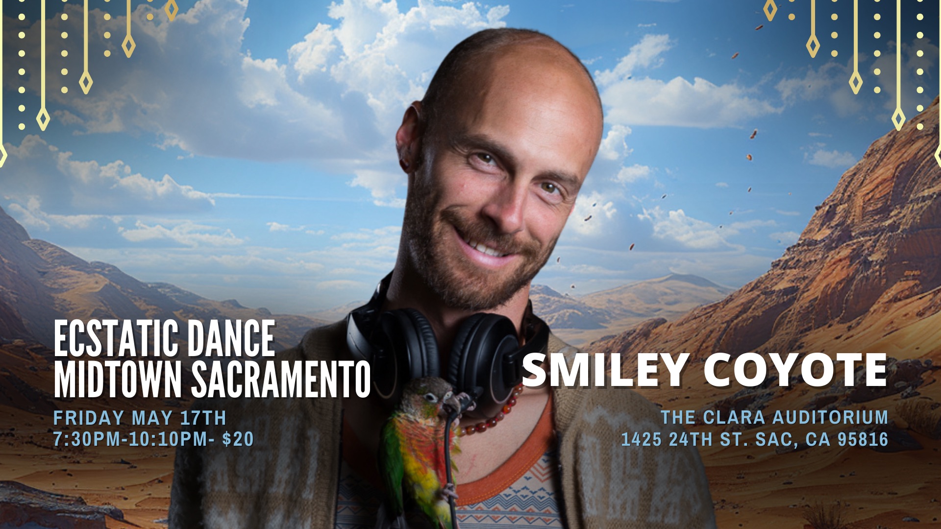 Ecstatic Dance SMILEY COYOTE