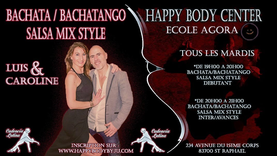 Cours de Bachata Bachatango et Salsa chez Happy Body Center St Raphaël