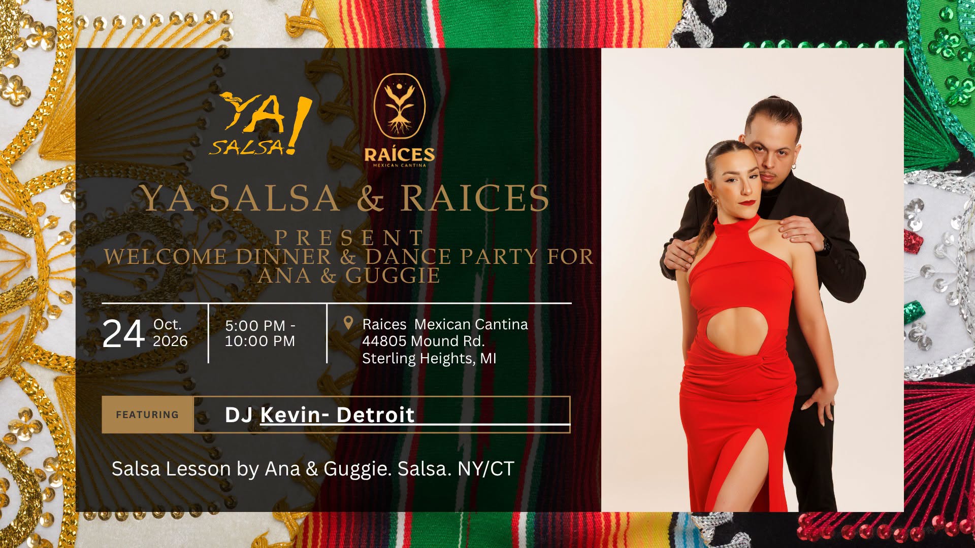 Welcome Dinner & Dance Party for Ana & Guggie