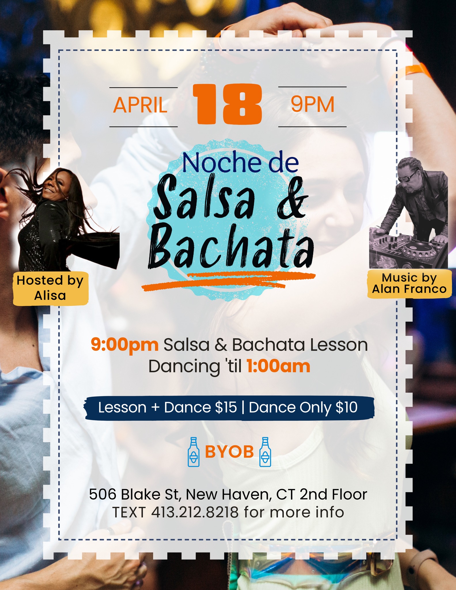 ๐๐ฝ๐ฅ Noche de Salsa & Bachata at Alisaโs House of Salsa ๐ฅ๐บ๐ฝ