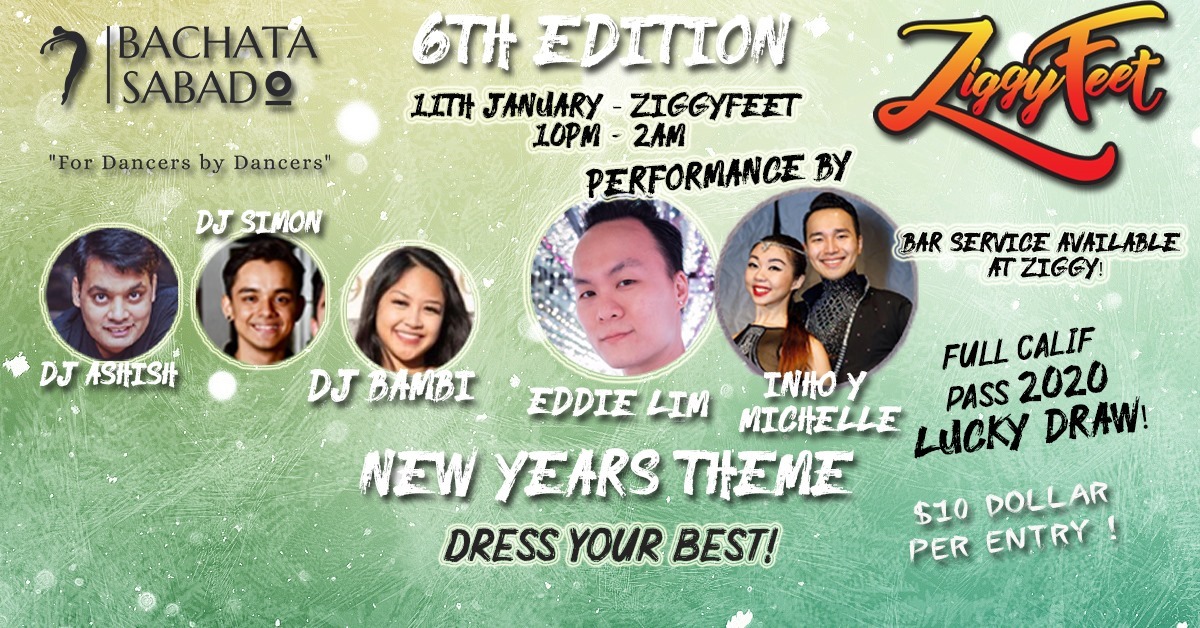Bachata Sabado 6th Edition at ZiggyFeet !