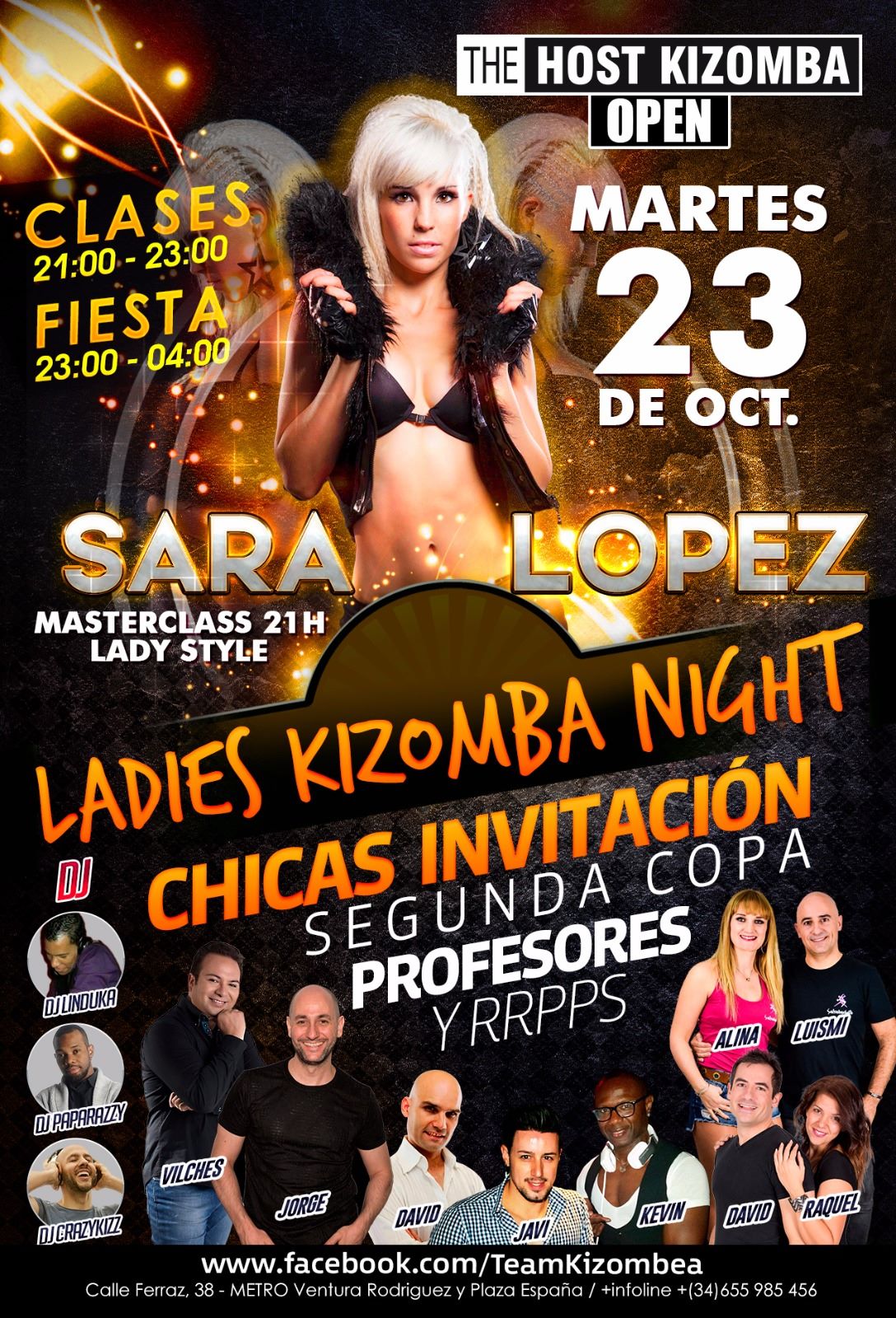 Ladies kizomba night con Sara Lopez en The Host