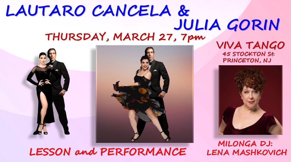 LESSON and PERFORMANCE plus MILONGA with DJ