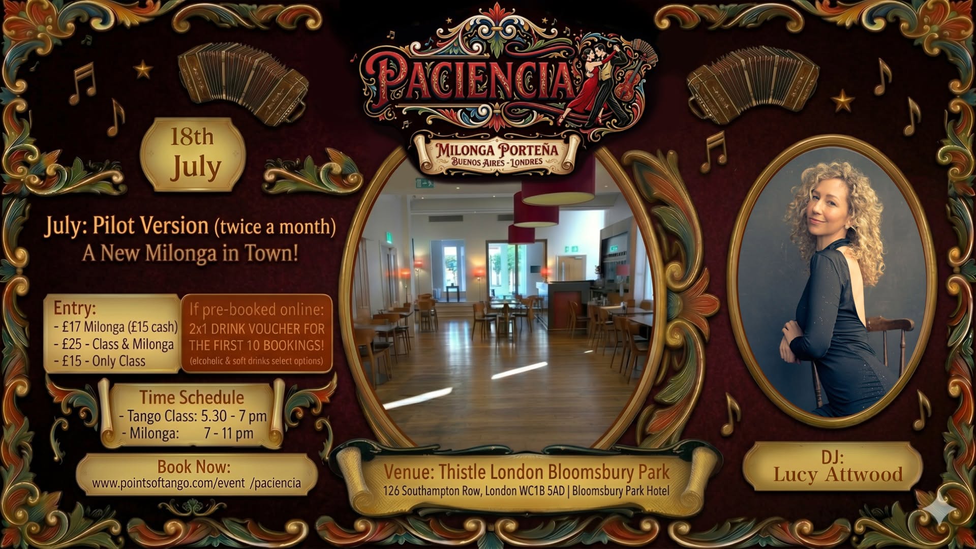 π PACIENCIA: A New Milonga in Town! π