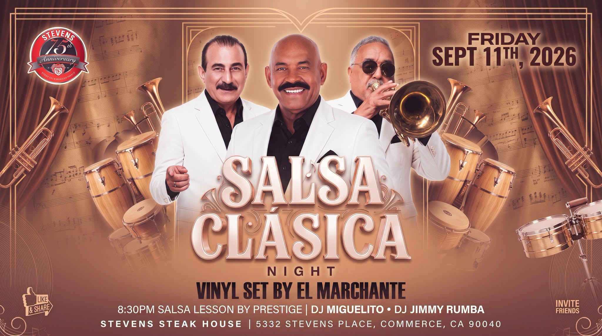Salsa Clasica Night Friday, Sep 11th