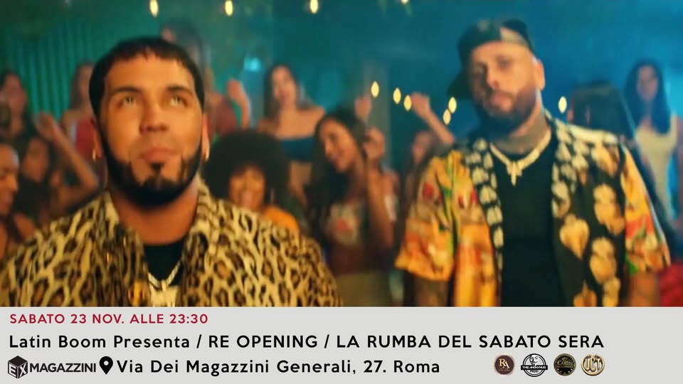 Latin Boom Presenta re Opening La Rumba Sel Sabato Sera