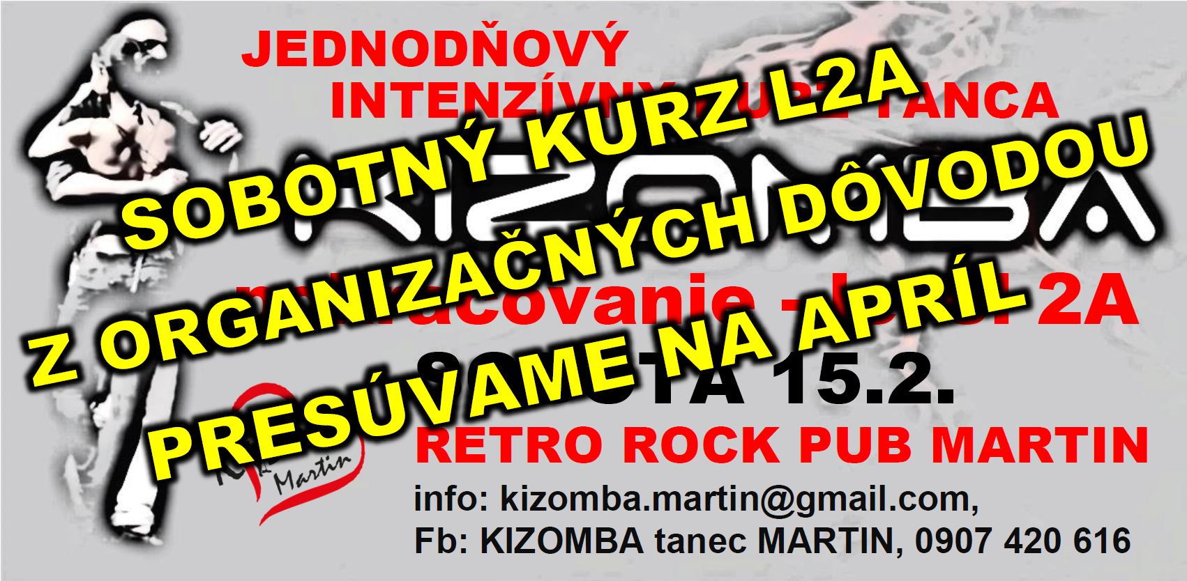 Jednodňový intenzívny kurz KIZOMBA Level 2A