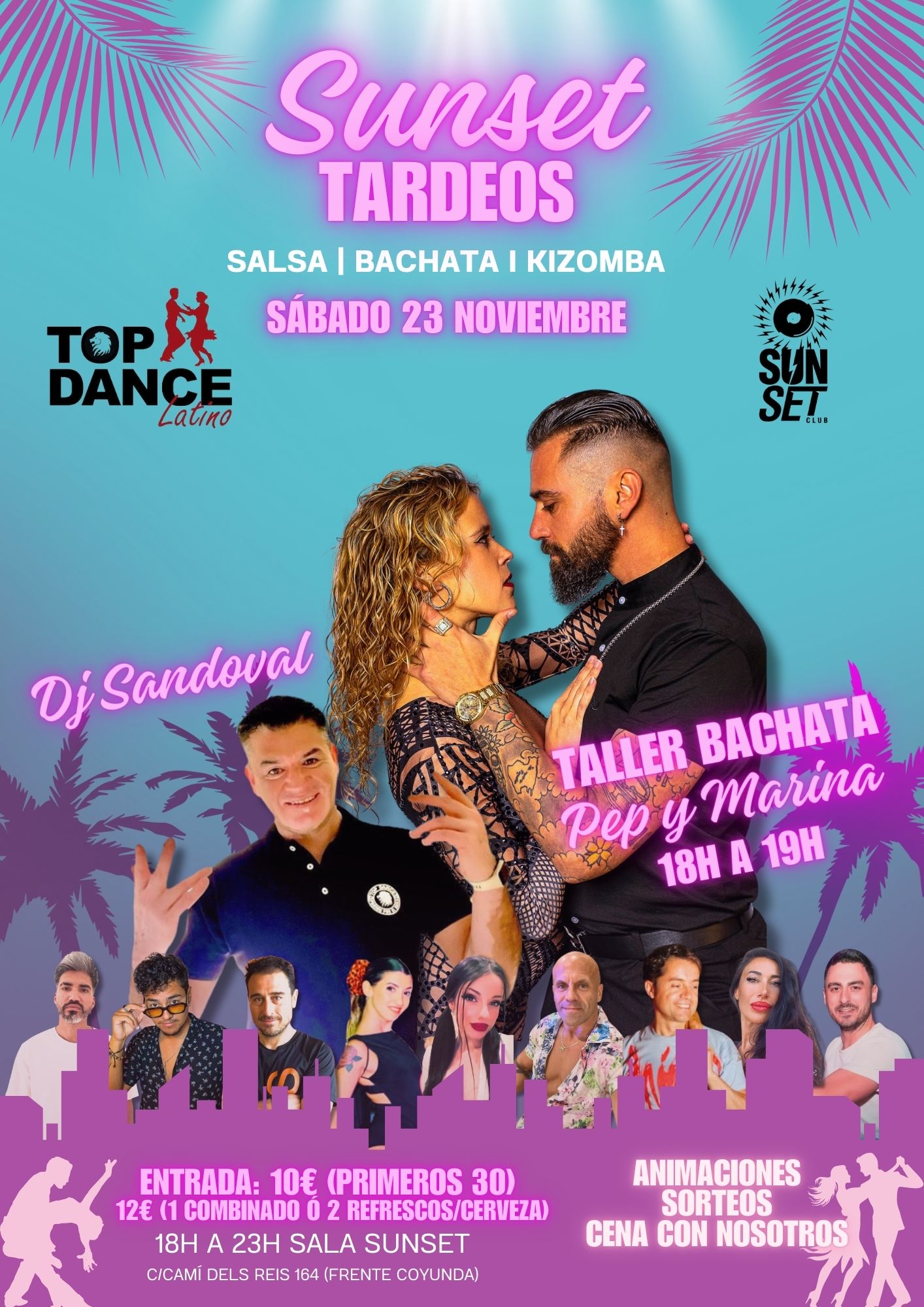 Sunset. Top Dance Latino
