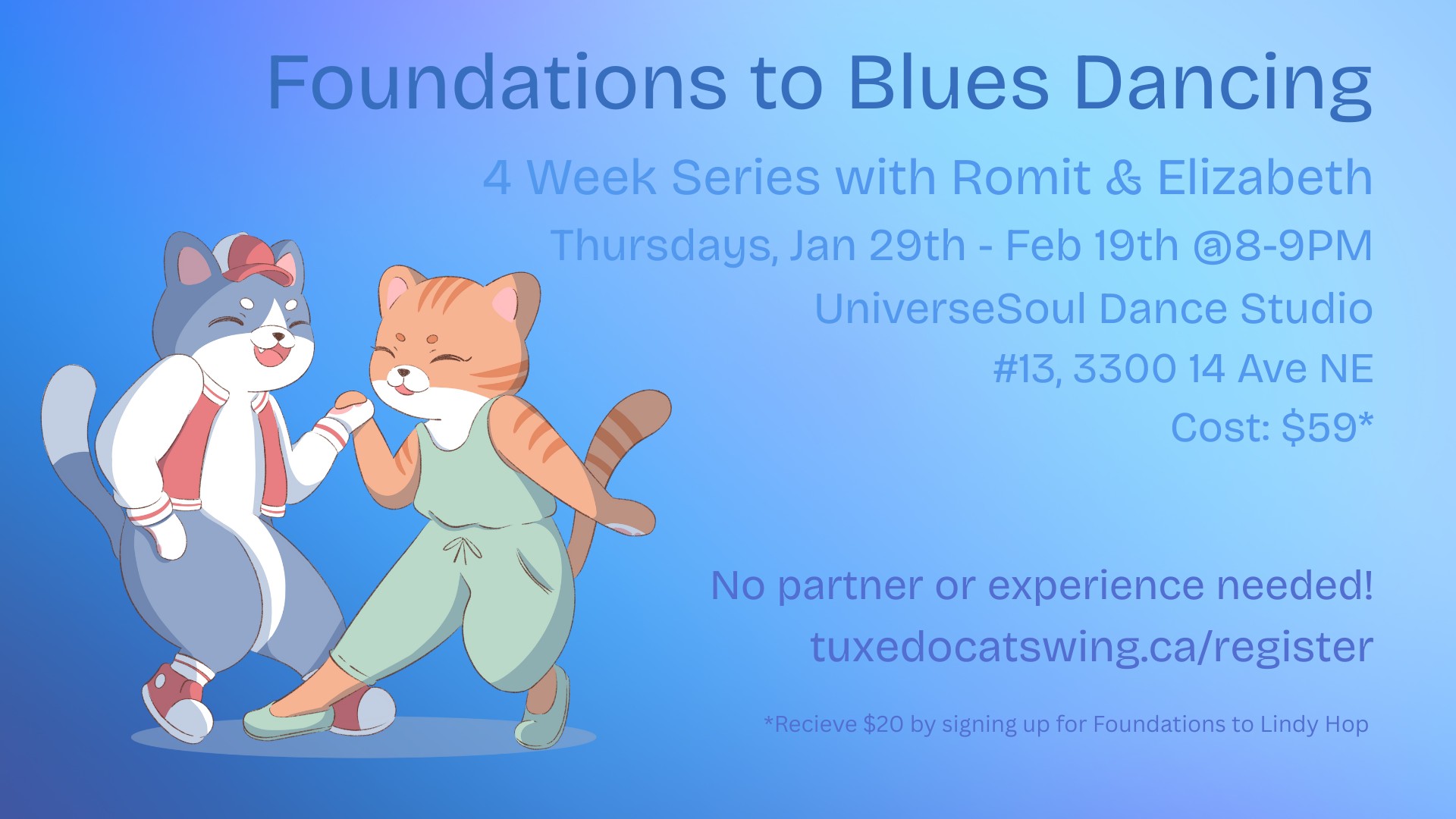 Foundations to Blues Dancing (4 Week Series)