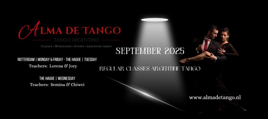 Regular classes Argentine Tango at Alma de Tango Rotterdam & The Hague,