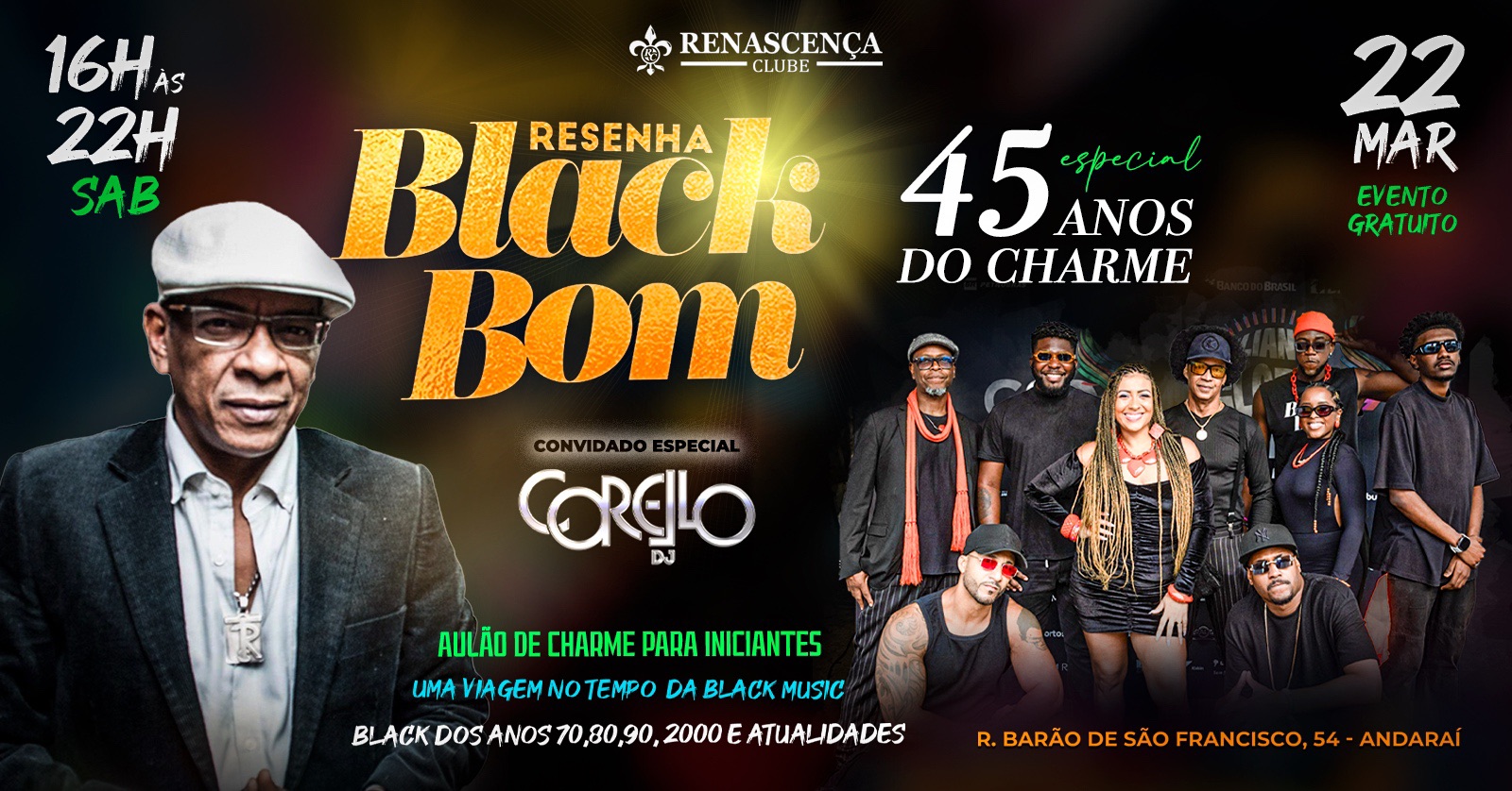 RESENHA BLACK BOM - ESPECIAL 45 ANOS DO CHARME