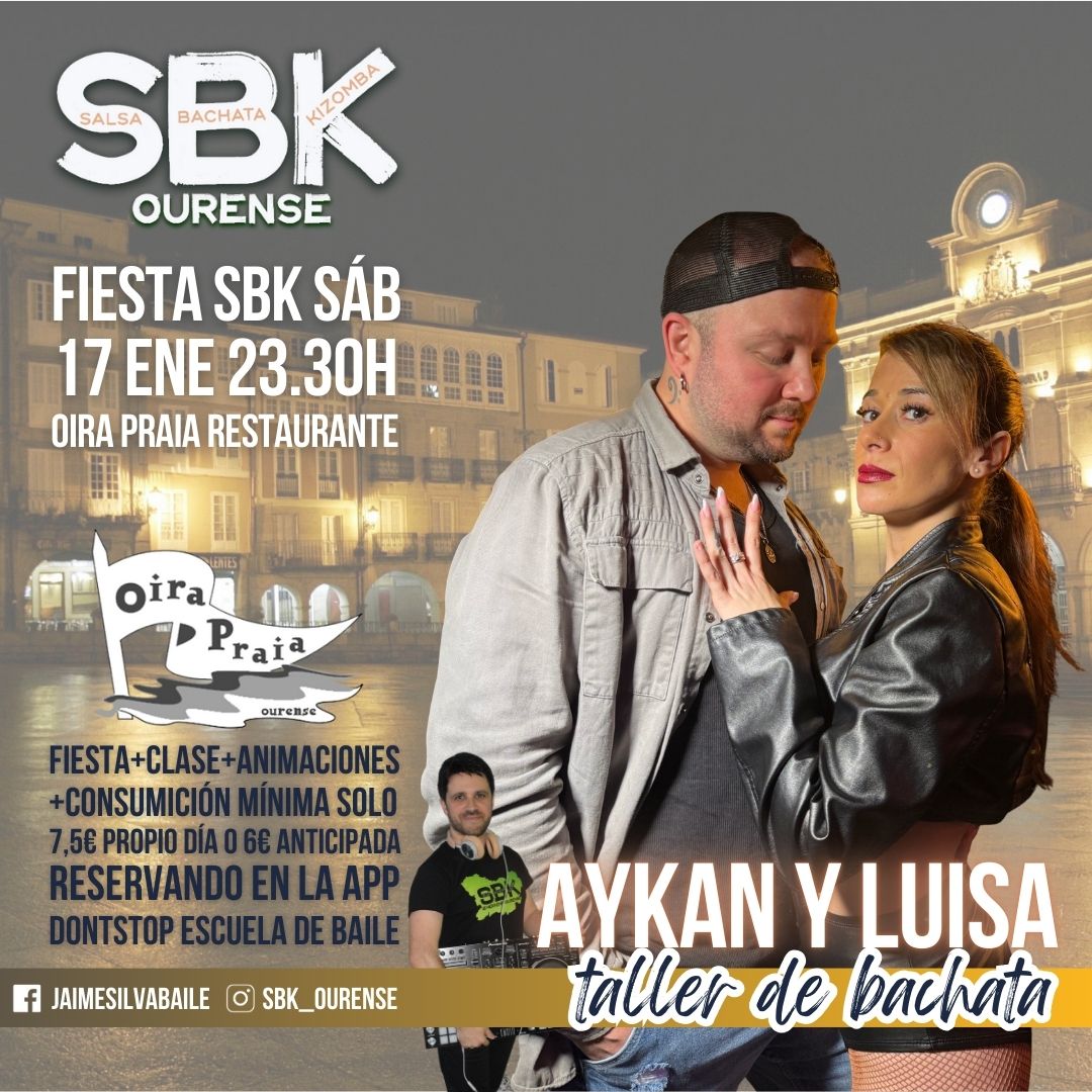Fiesta SBK Ourense con Aykan y Luisa