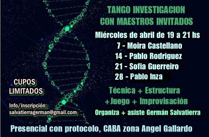 TANGO INVESTIGACION CON MAESTROS INVITADOS