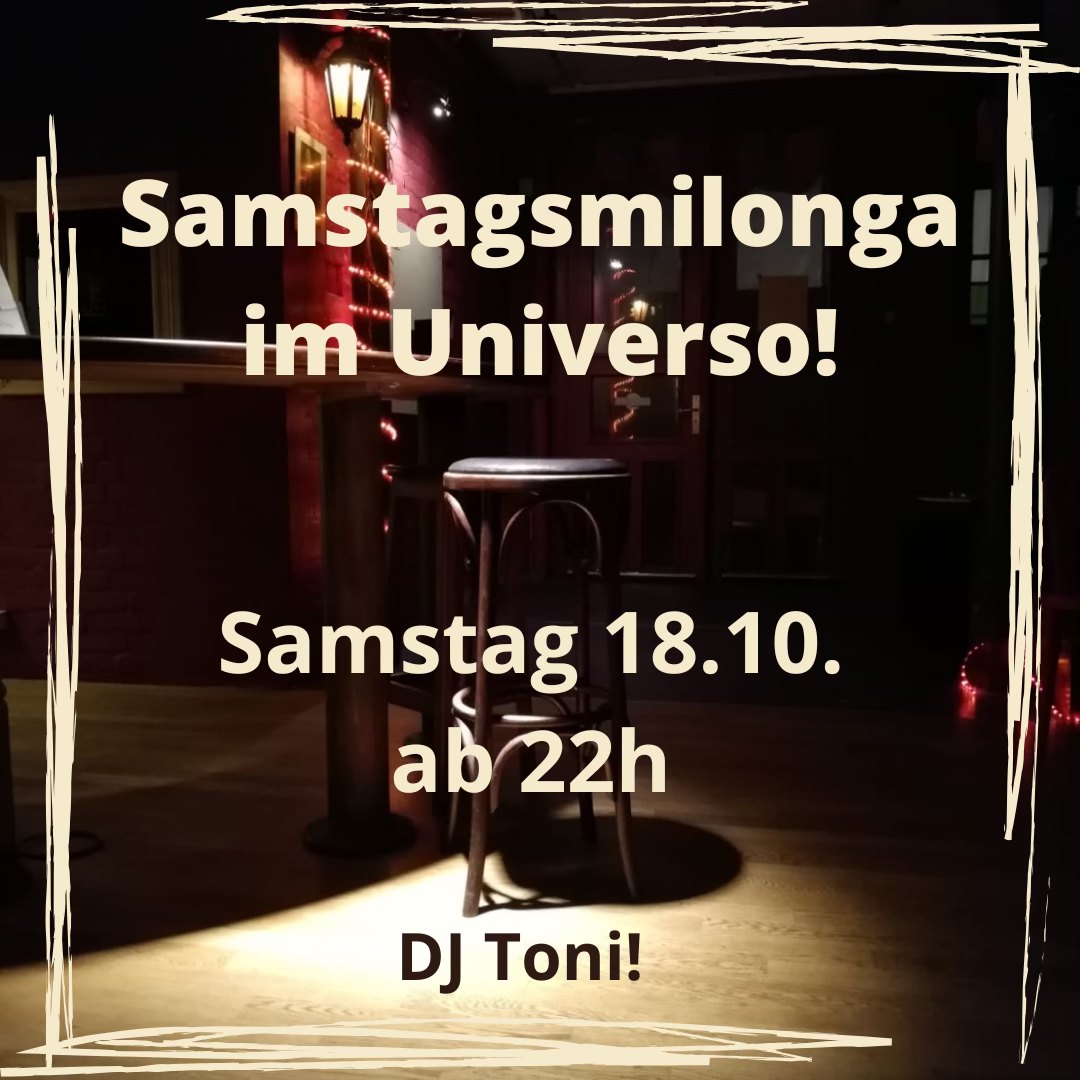 Samstagsmilonga im Universo Tango