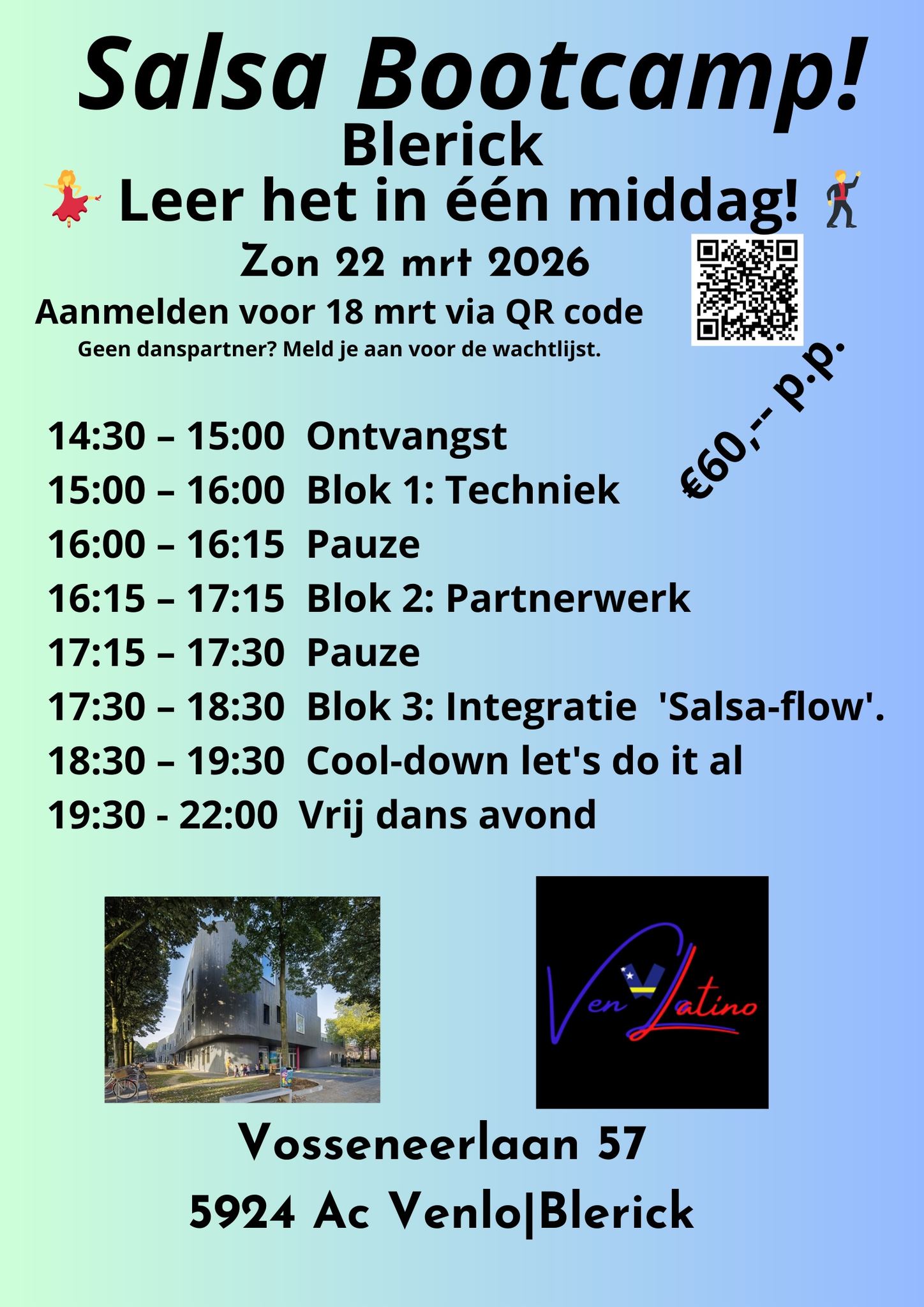 Salsa Bootcamp & Vrij dans Avond