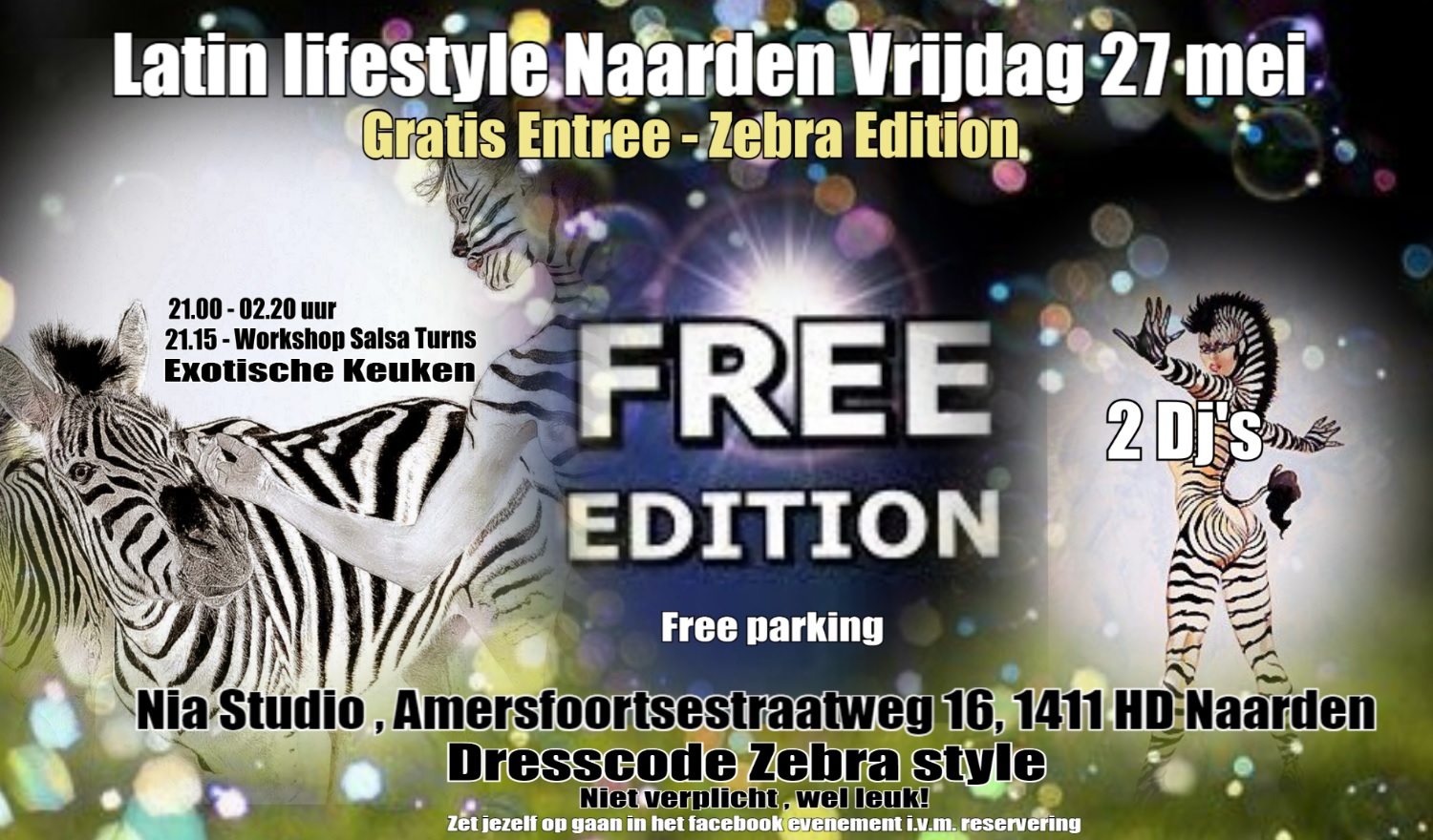 Latin Lifestyle Naarden Friday Zebra Edition - FREE!!