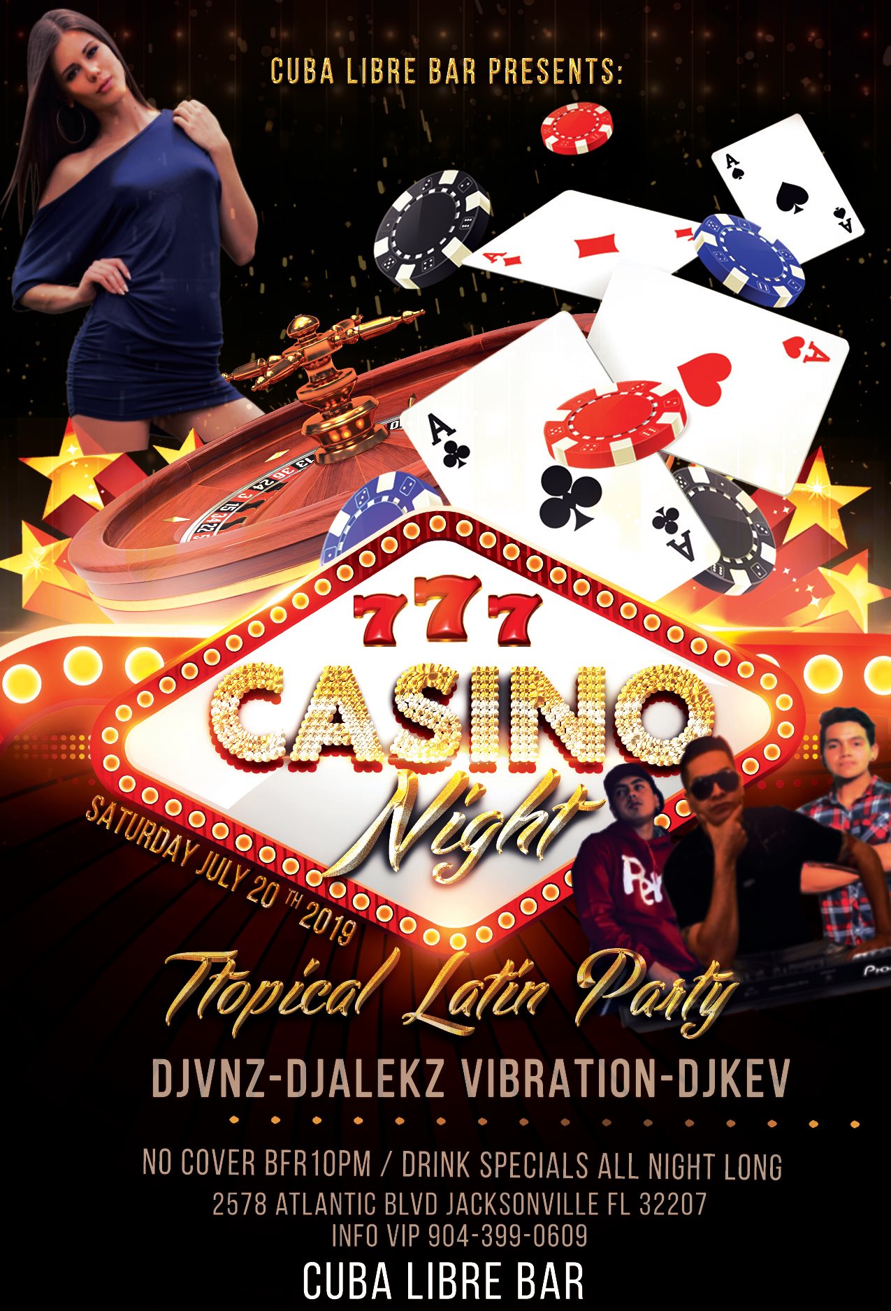 Casino NIGHT at CUBA LIBRE BAR