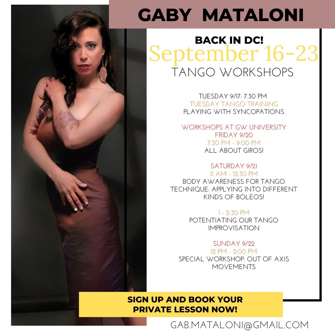 Gaby Mataloni last visit to DC of the year!
