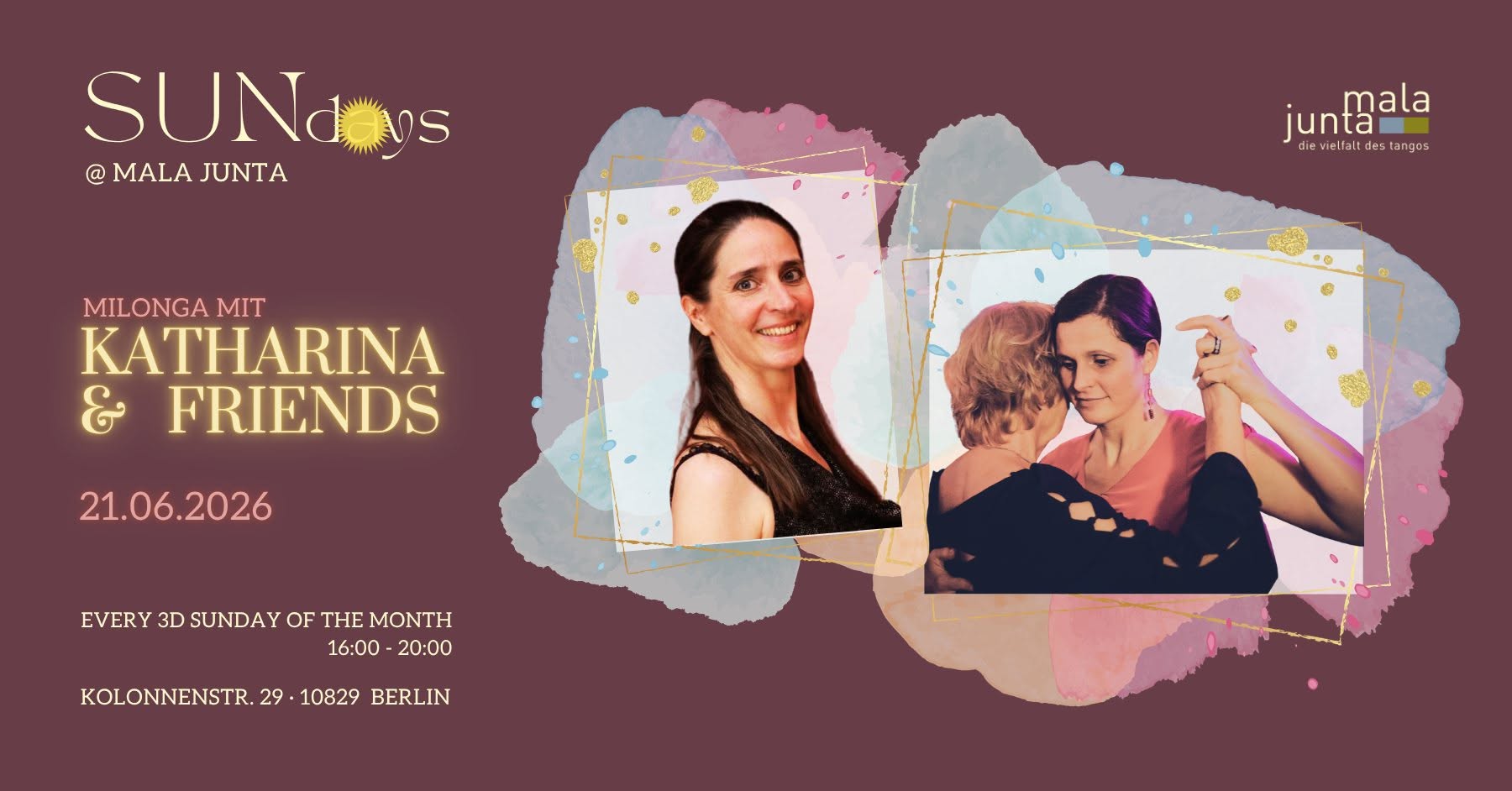 SUNdays @MalaJunta: Milonga mit Katharina & Friends - Edition mit Judith