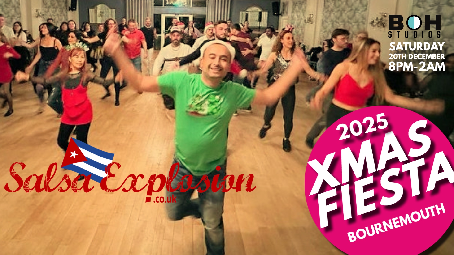 Salsa Explosion Xmas Fiesta! BOH Studio, Bournemouth
