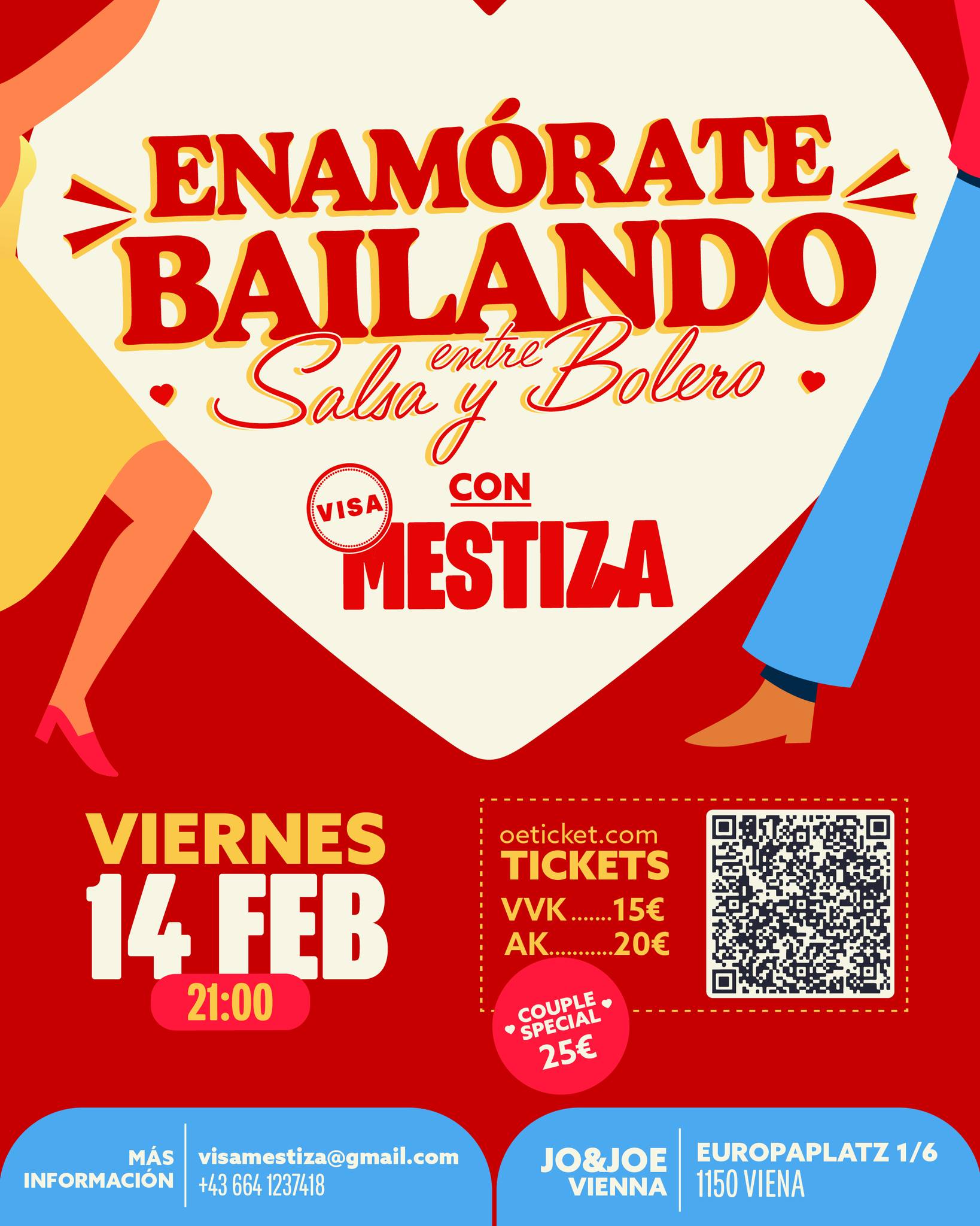ENAMÓRATE BAILANDO entre Salsa y bolero con VISA MESTIZA