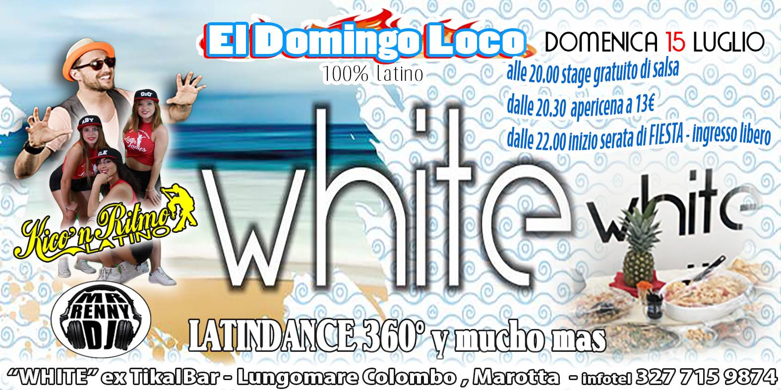 Domenica Latina WHITE el Domingo Loco - Kico ritmo ft Renny dj