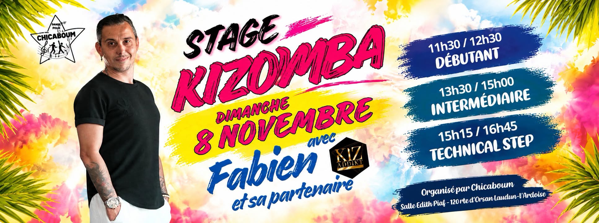 Kizomba avec Fabien 4 heures de stage