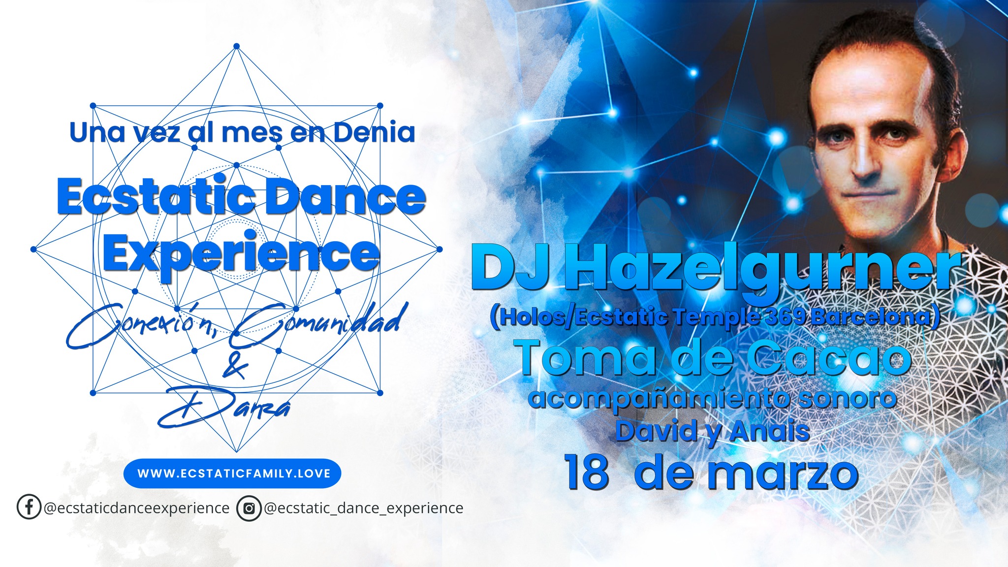 Ecstatic Dance Experience 🤎 Toma De Cacao 🤎 DJ Hazelgurner 🤎 Denia