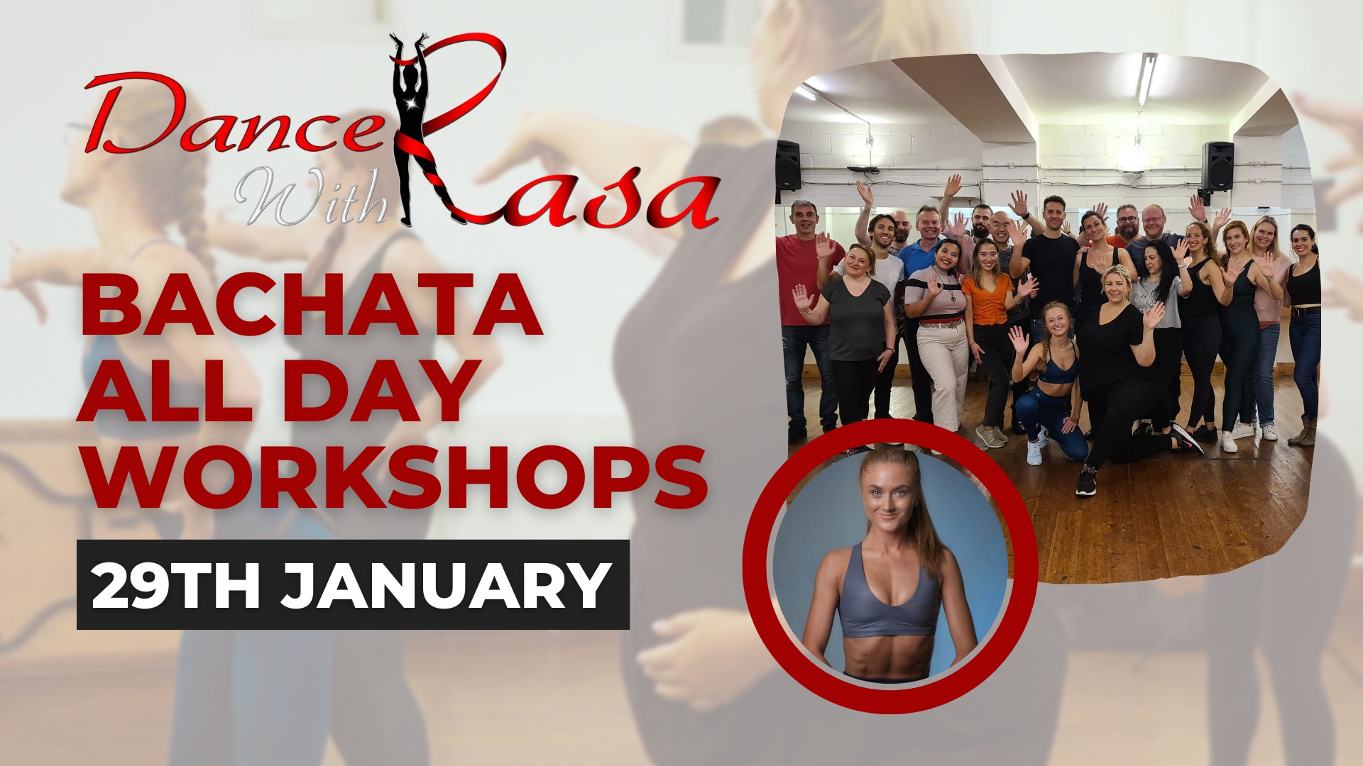 Bachata All Day Workshop With Rasa Pauzaite - Sunday 29th January