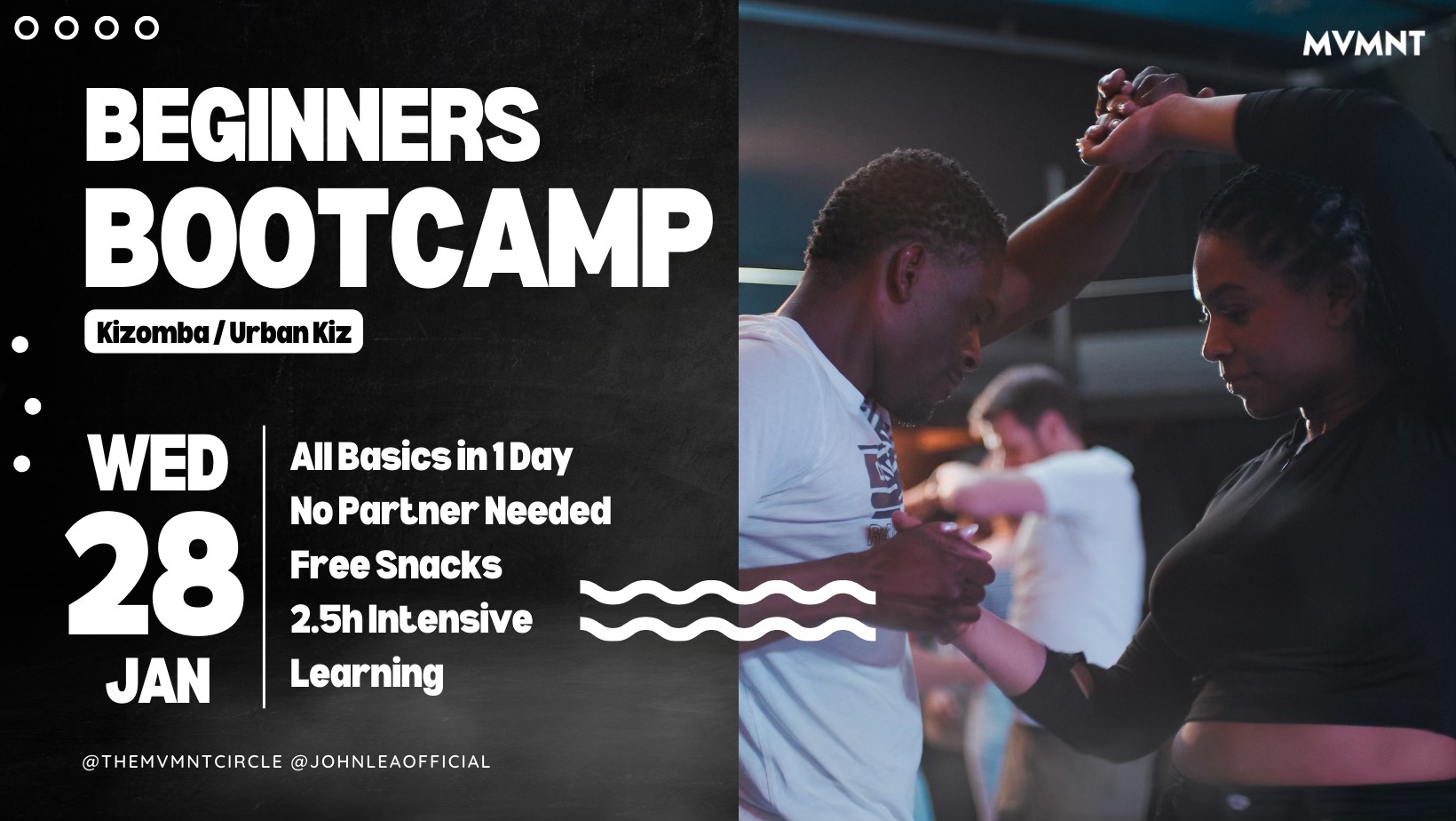 Beginners Bootcamp: Kizomba Urban Kiz