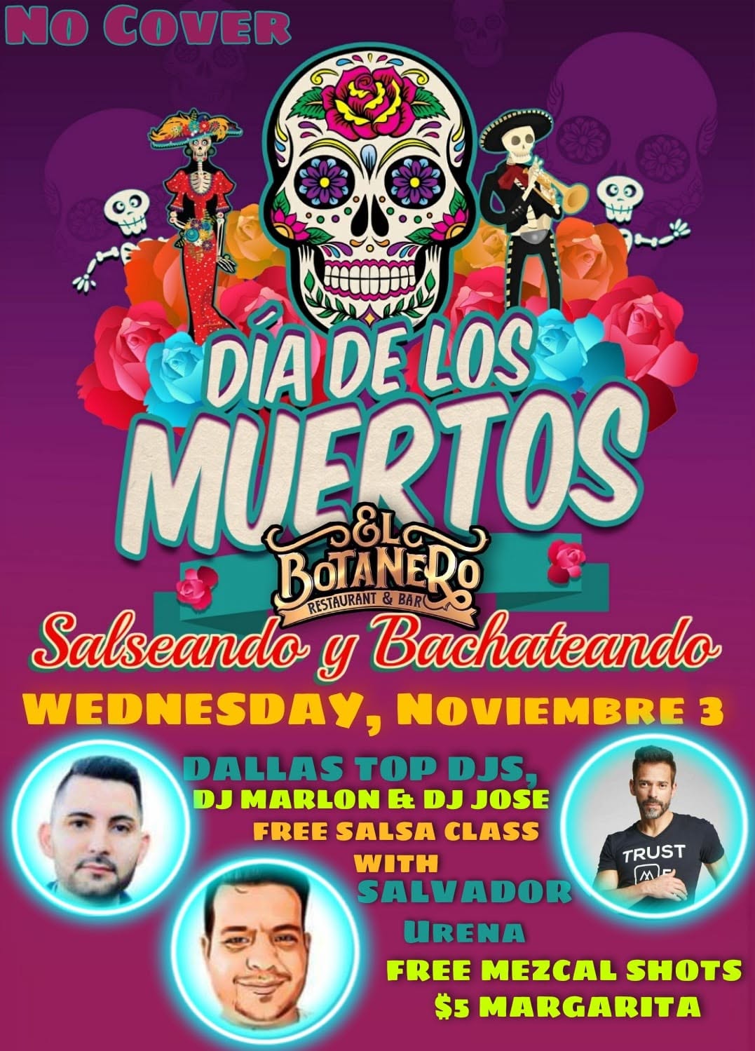 SALSEANDO Y BACHATEANDO Wednesday Social DIA DE LOS MUERTOS