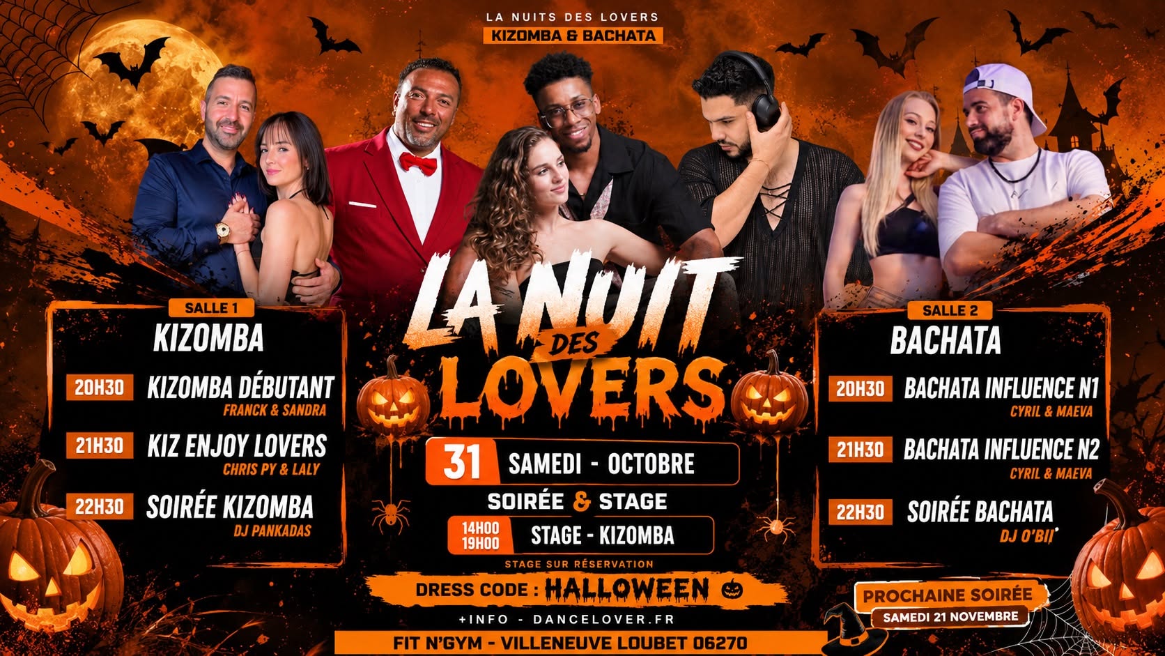 La nuit des lovers - soirée kizomba et bachata Afro Latino