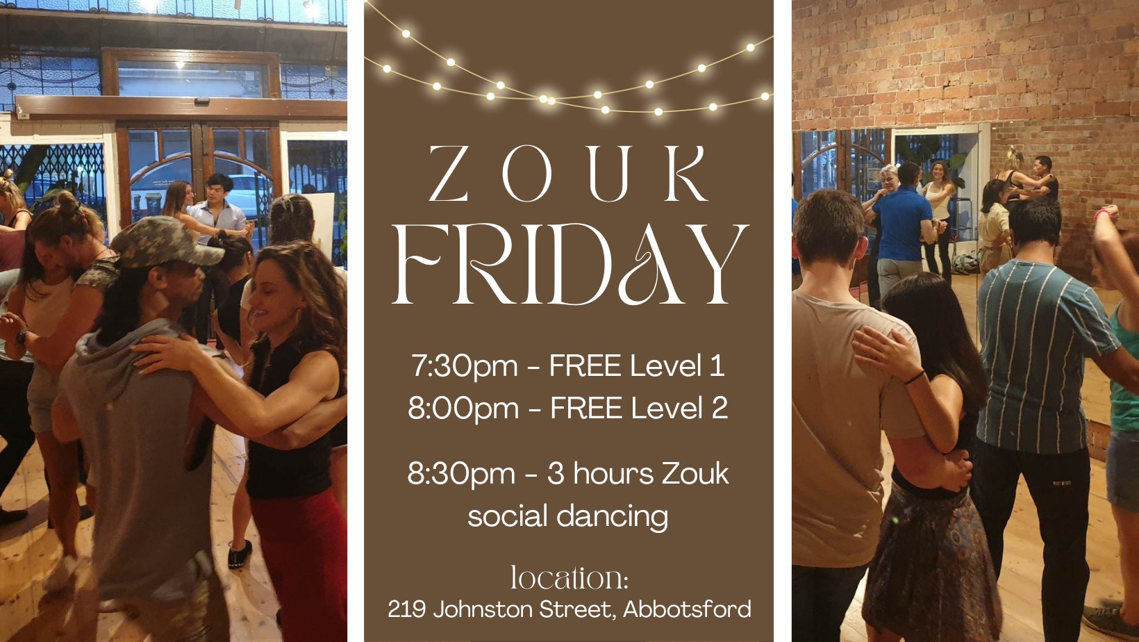 Zouklove friday classes and social dancing (FREE classes)