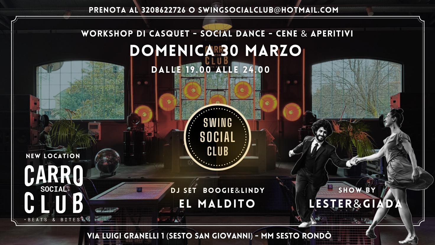 Swing Social Club 30.03 - Inaugurazione @Carroponte