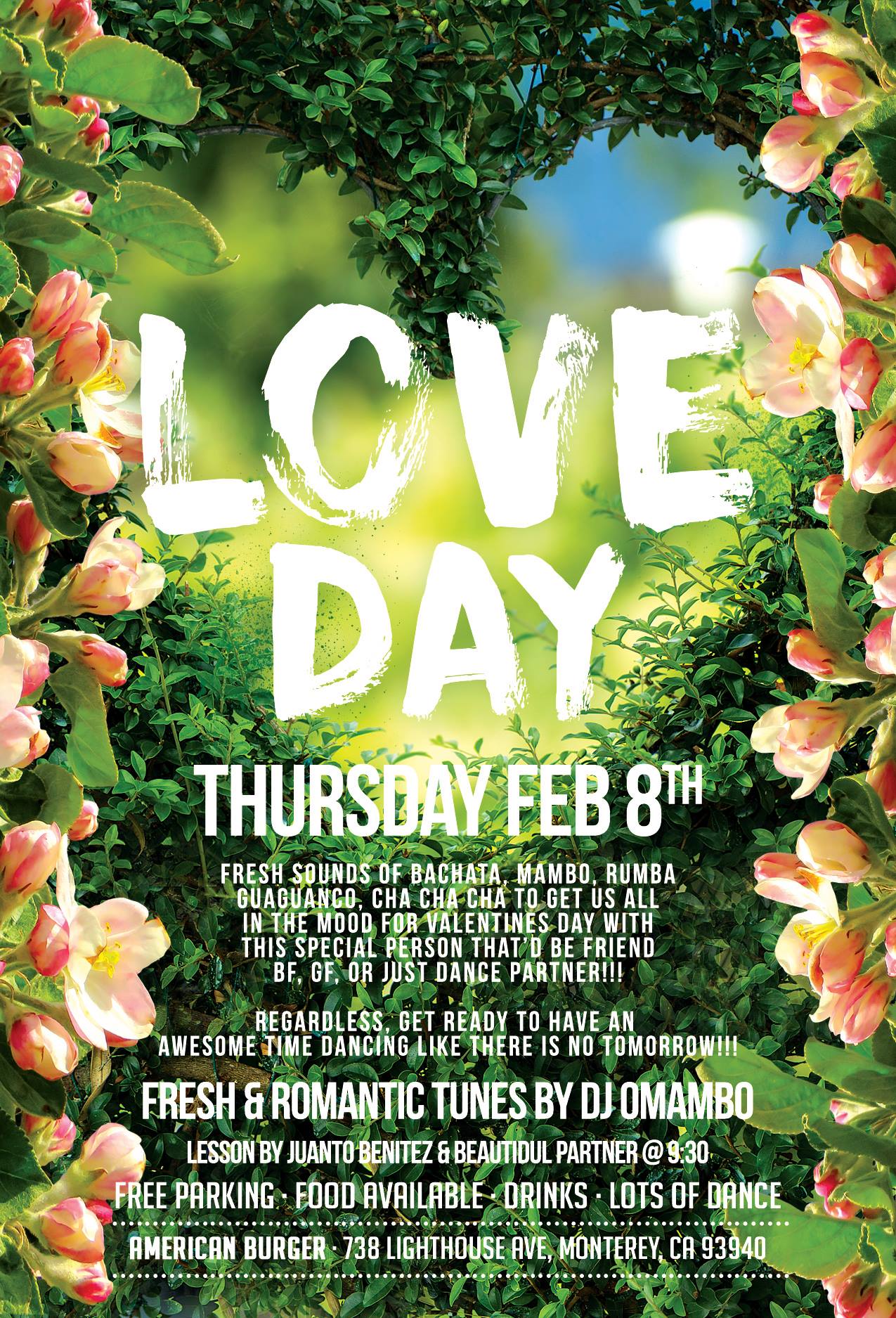 ❀✿ Thursday, February 8th - Love Day Social Bachata & Salsa ❀✿