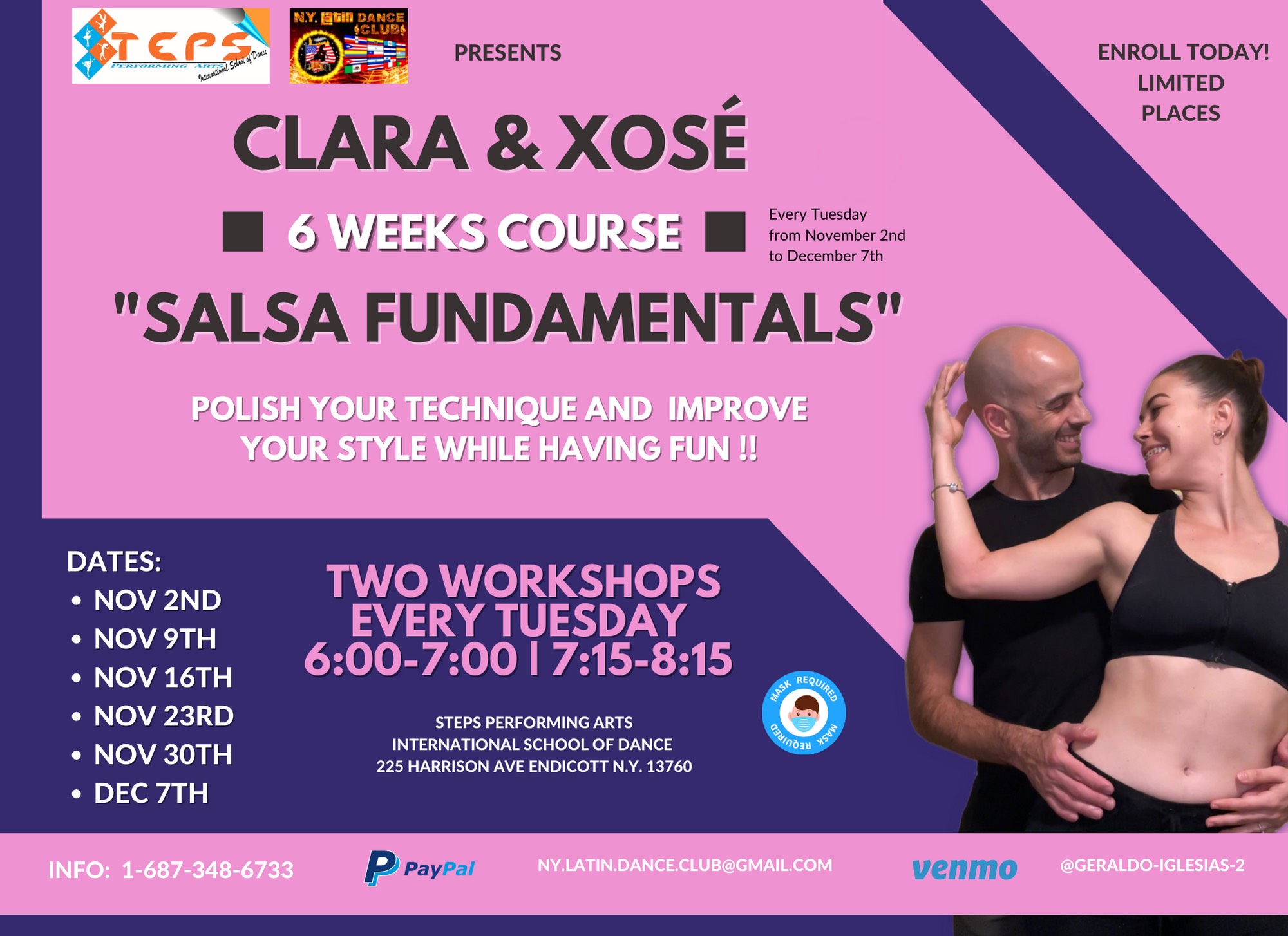 Clara & Xosé 6-weeks Salsa Fundamentals