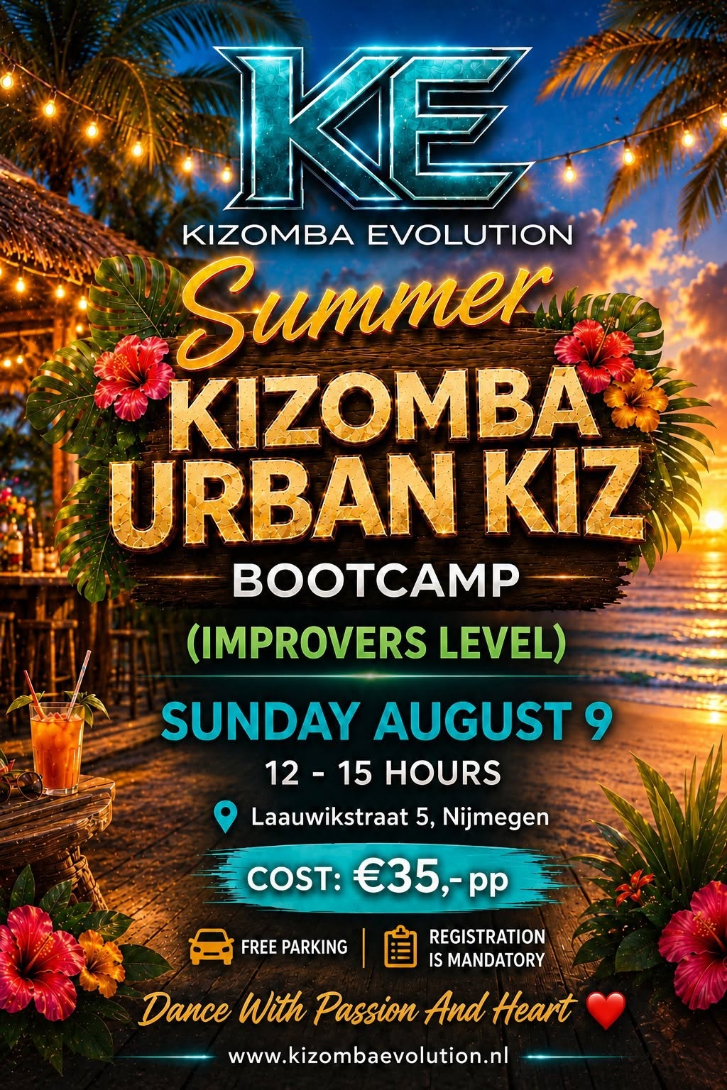 KIZOMBA URBAN KIZ IMPROVERS LEVEL BOOTCAMP NIJMEGEN