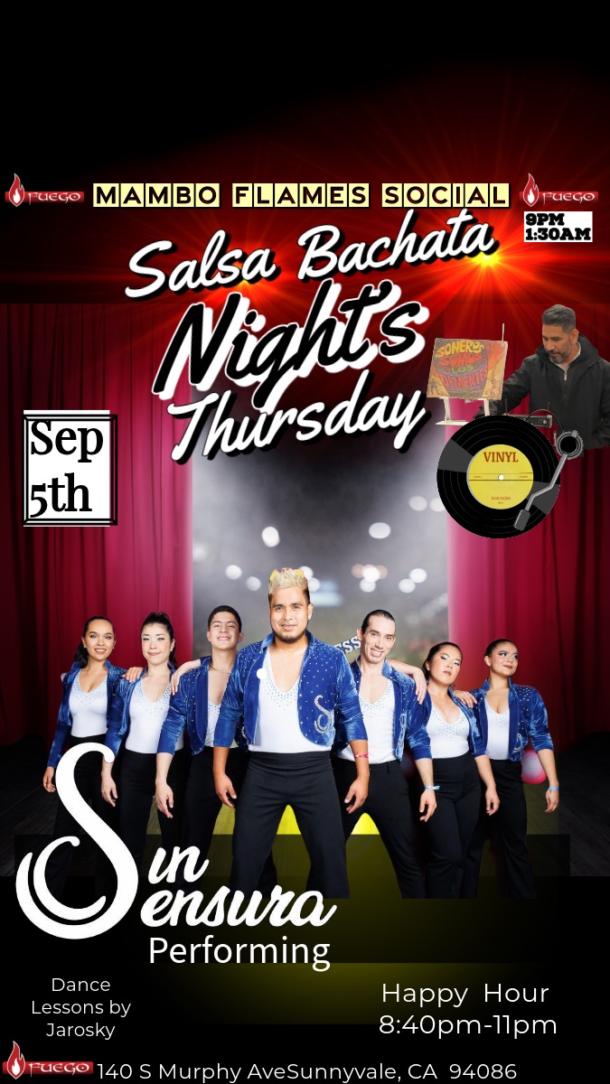 Mambo Flames Vinyl Edition !! Special Performance by Sin Censura