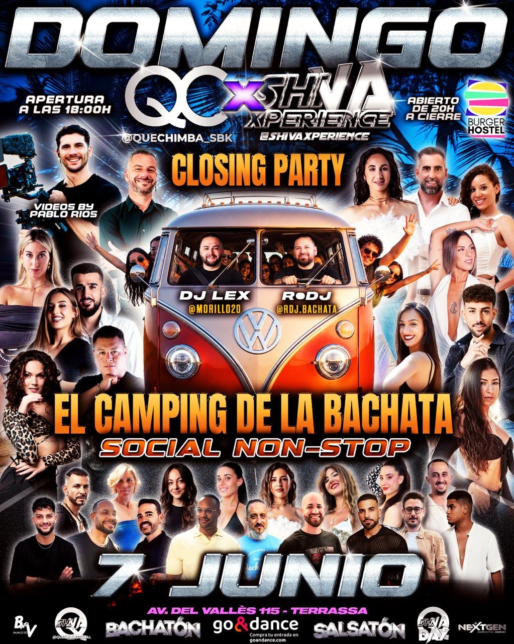 💥💥 DOMINGO 7 DE JUNIO CLOSING PARTY EL CAMPING DE LA BACHATA GRATIS* 💥💥