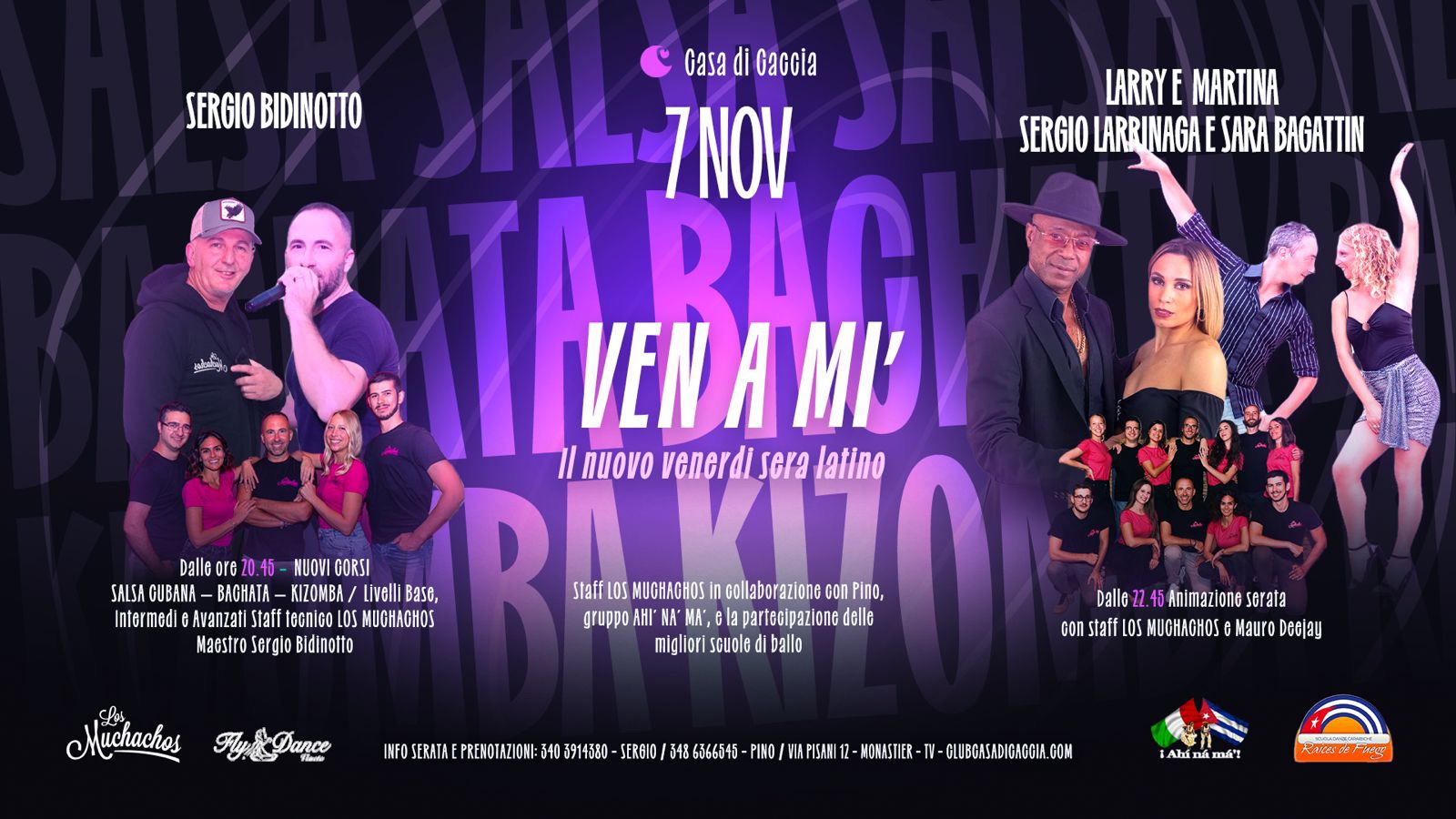 VENERDI 07 NOVEMBRE _SALA LATINA
