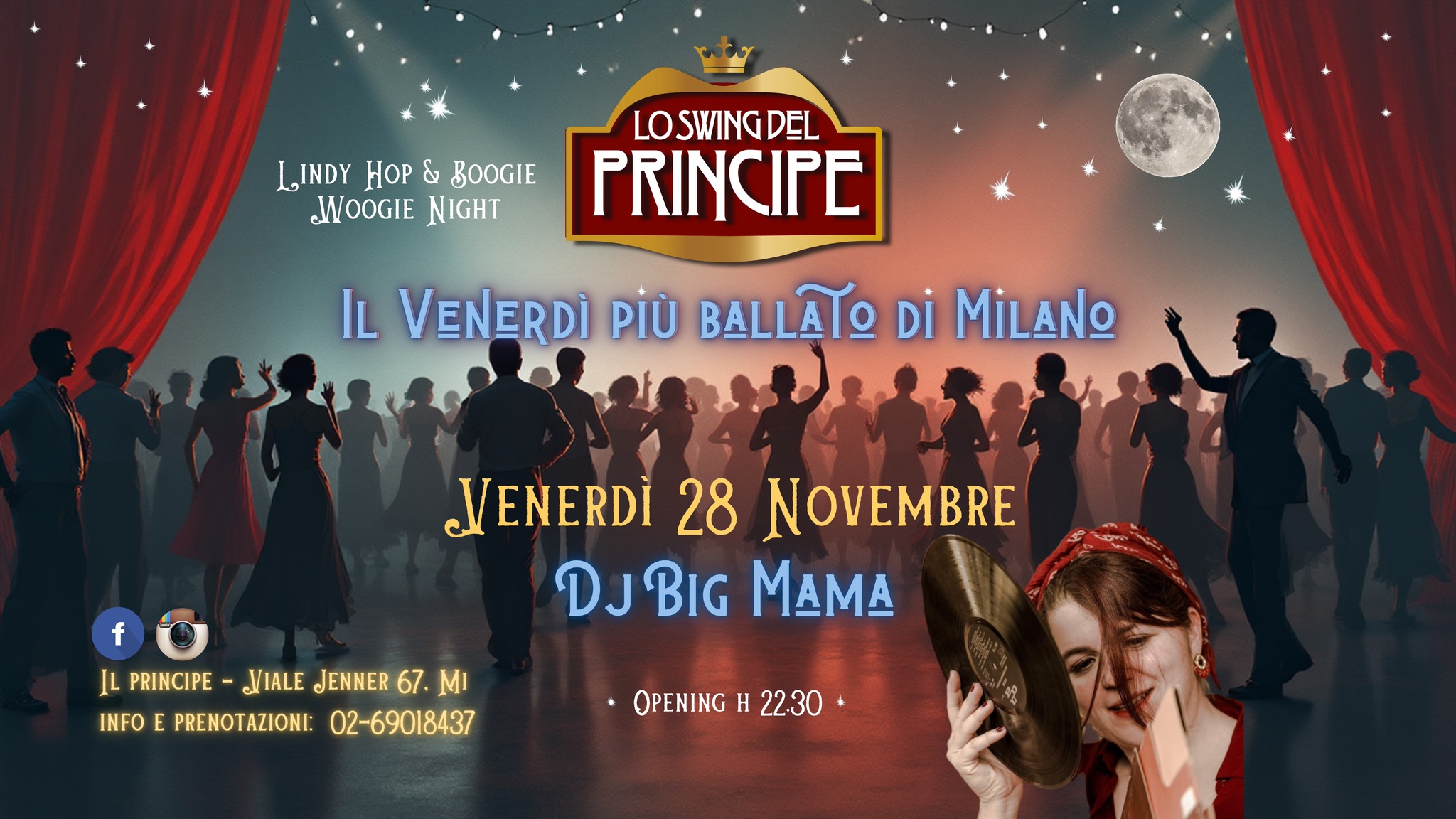 ☆ Lo Swing del Principe ☆ Lindy Hop & Boogie Woogie Night ☆ Dj BIG MAMA ☆