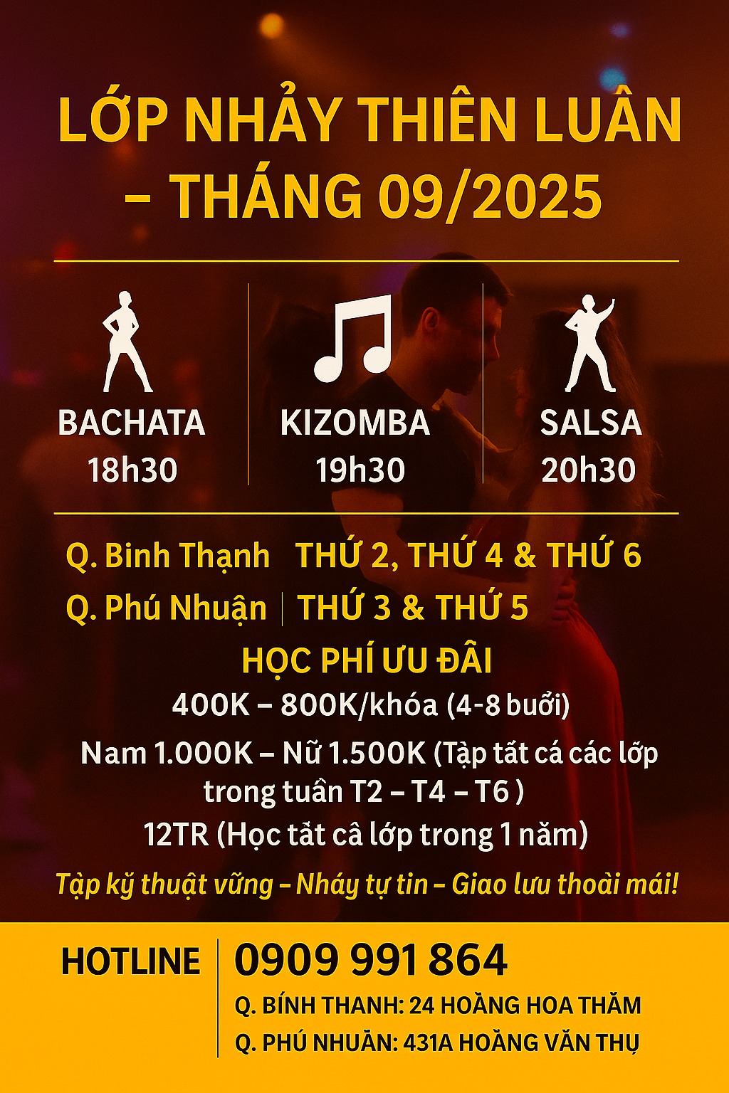 Khai giảng lớp Social Dance - Tháng 9 2025