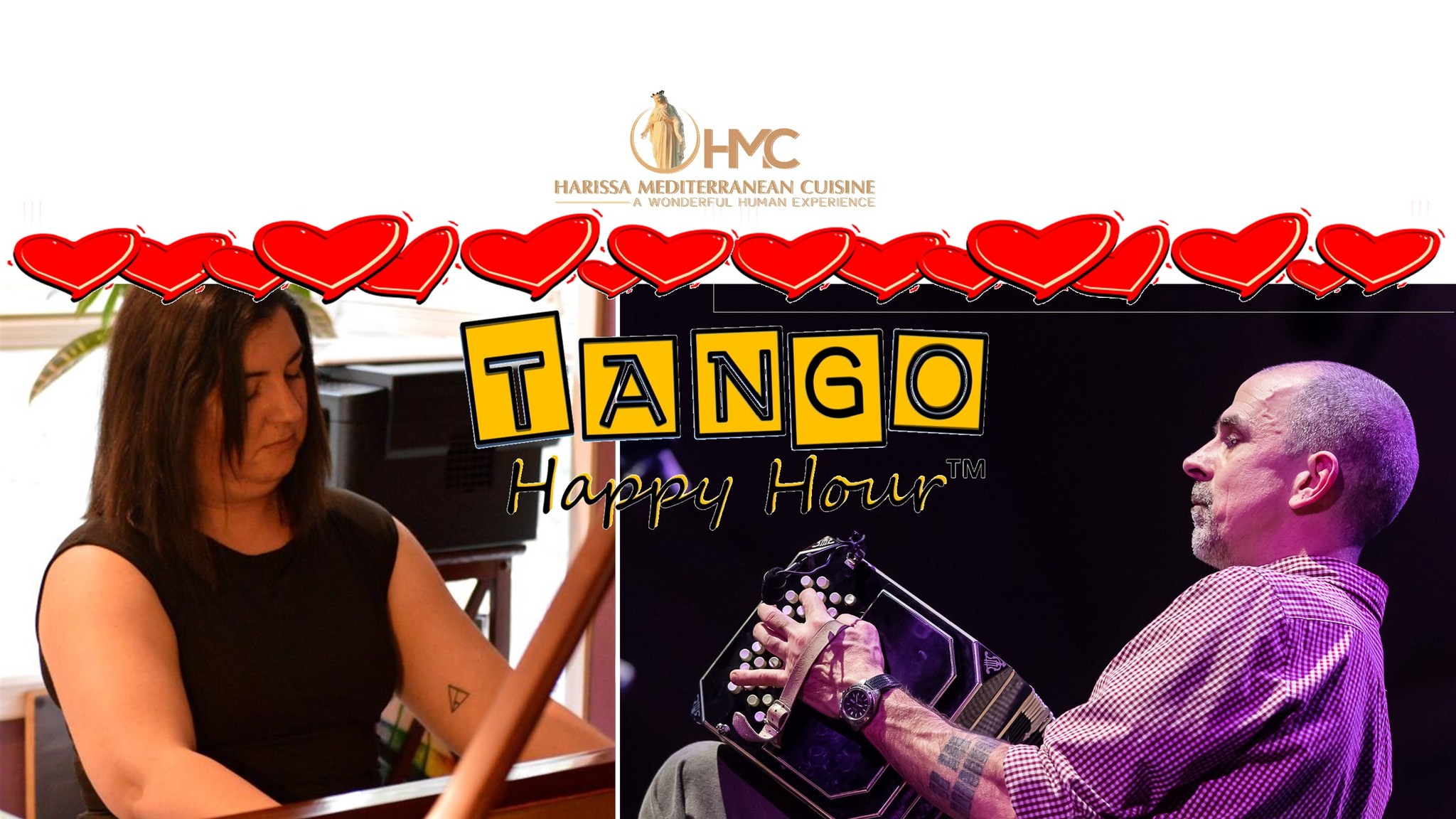 TangoHappyHour *Valentine's Edition* w live music & drop-in lesson!