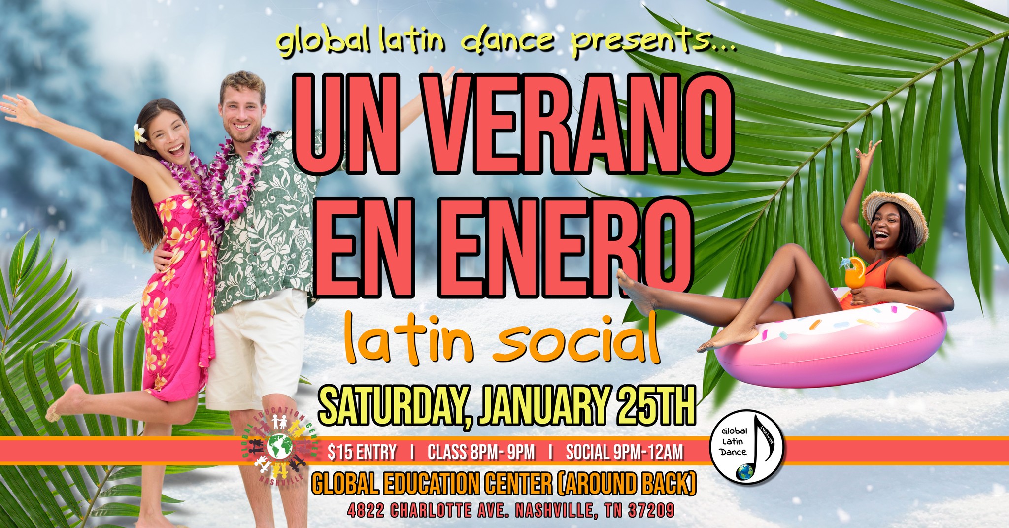 Un Verano En Enero ⛱️ Salsa & Bachata (+K Z) Social 🏝️