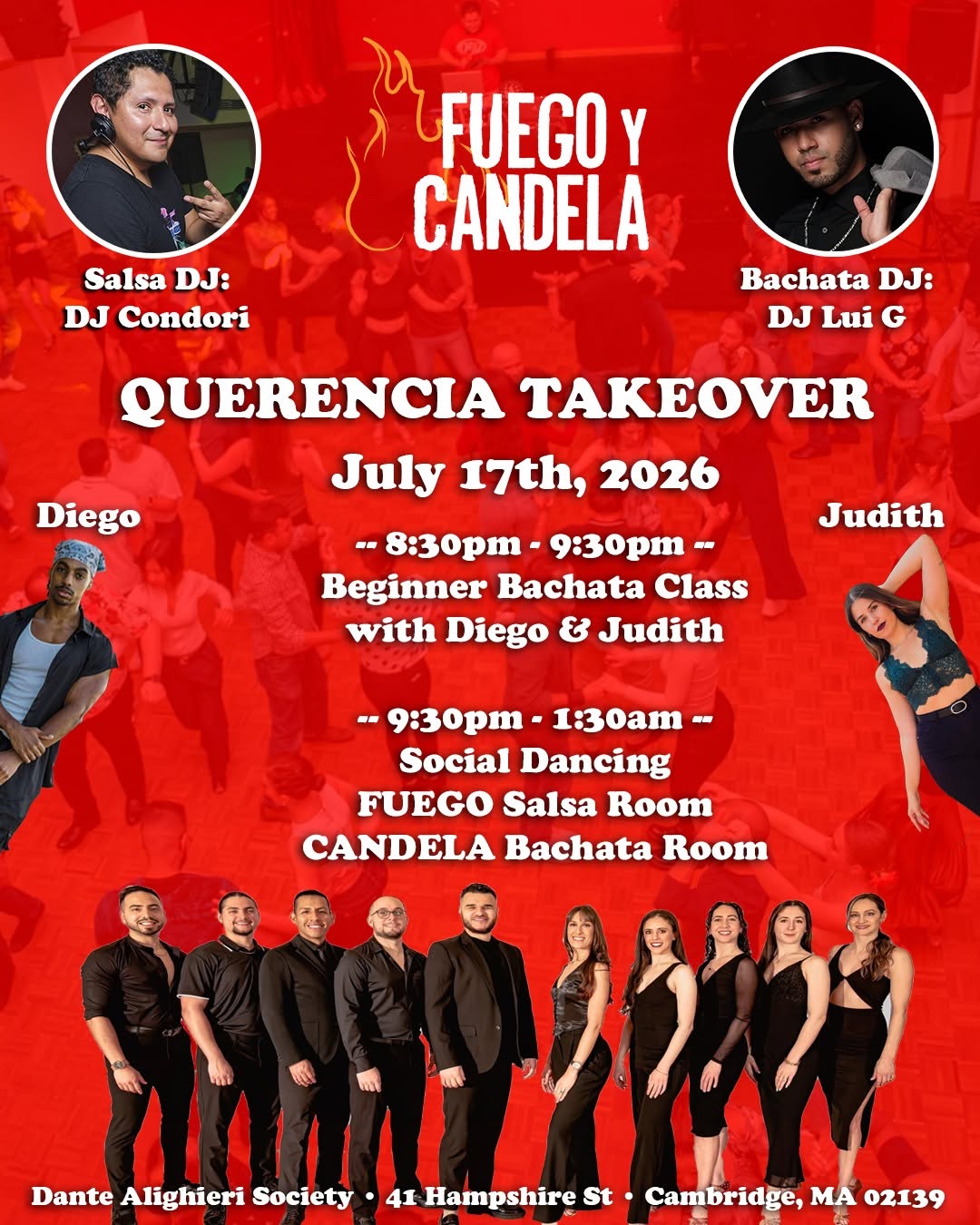 Fuego y Candela July 17th Salsa Dance Social! Querencia Takeover!