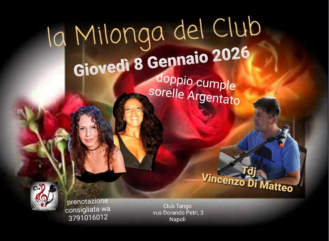 La Milonga del Club πΊ cumple Roberta e Nunzia