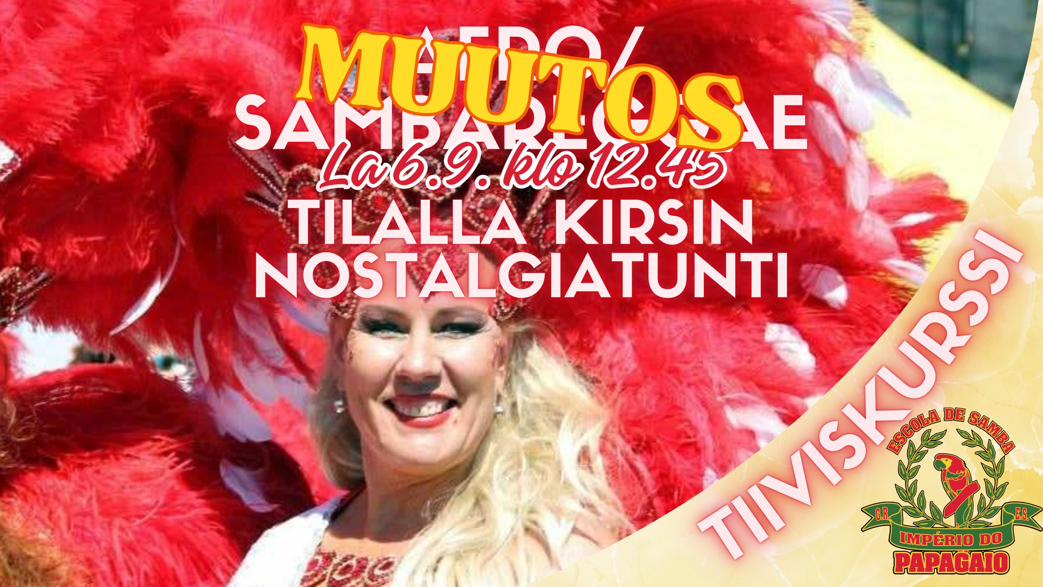 MUUTOS: Afro sambareggaen tilalla Kirsin Nostalgiatunti!