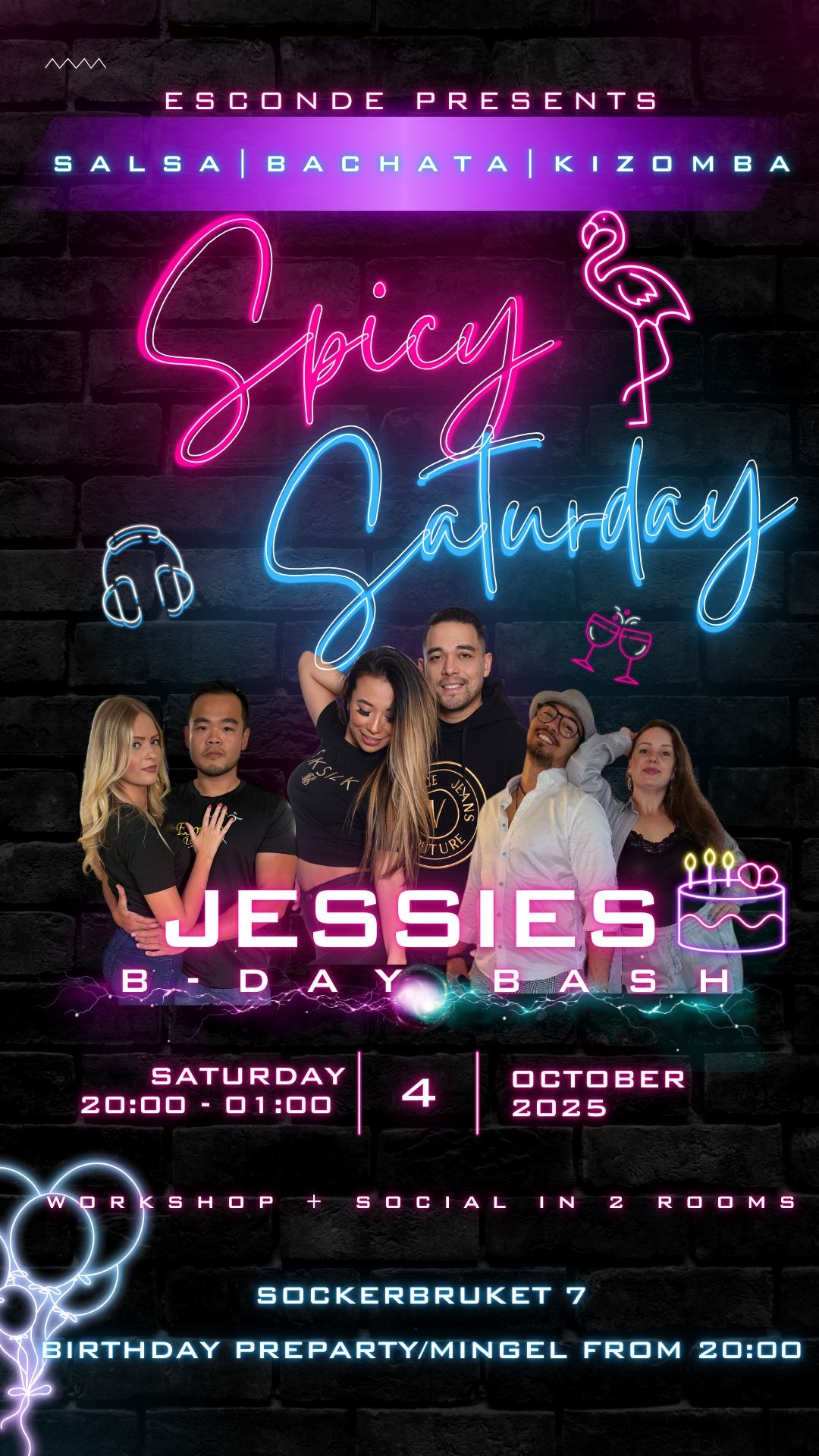 Esconde Spicy Saturdays 💃 Bachata, Salsa, Kizomba Social ✨️ - Jessie's B-day Bash 🍾