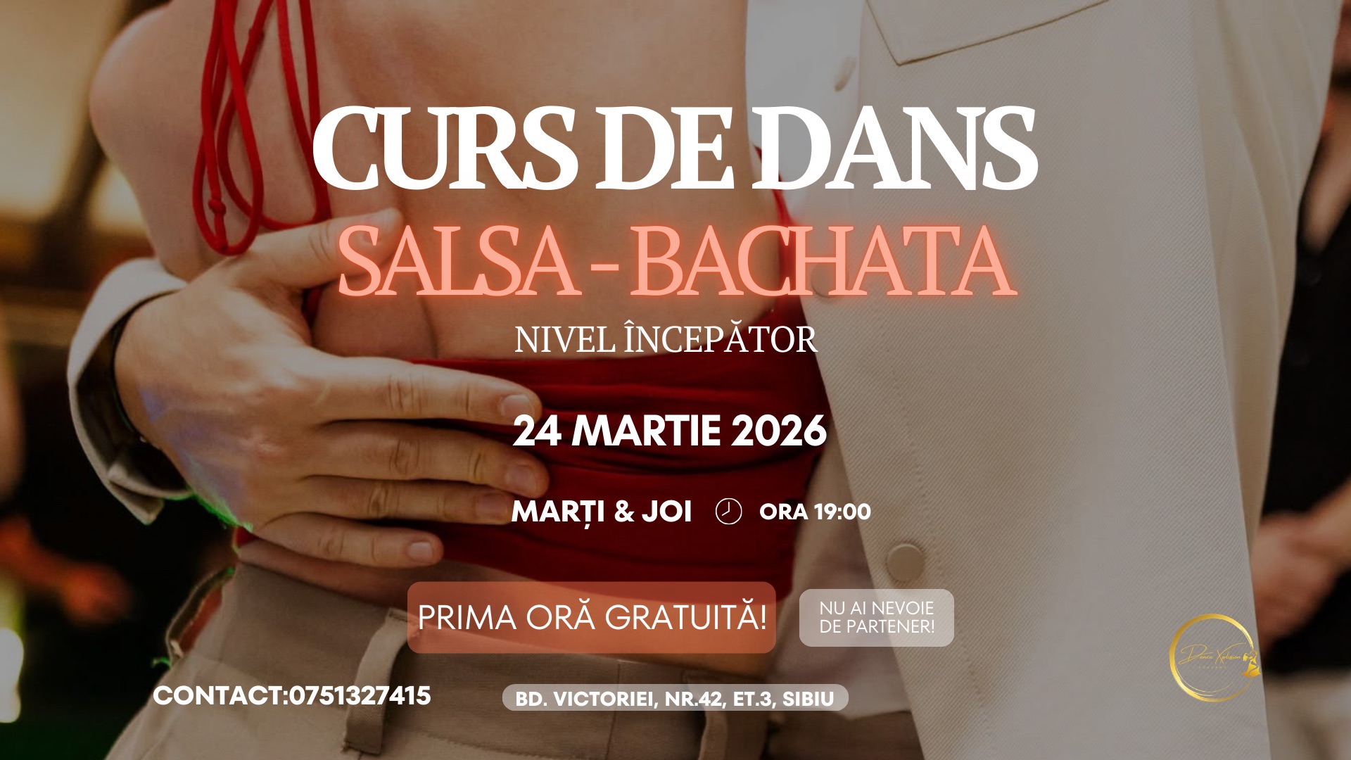 Curs de Dans - Salsa & Bachata în Sibiu - Dance Xplosion Academy