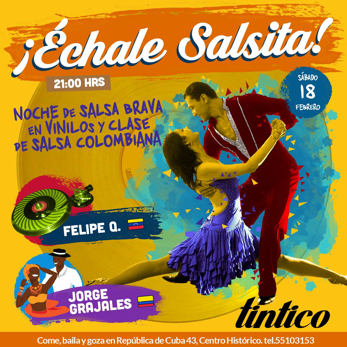 ¡Échale Salsita! clase y baile
